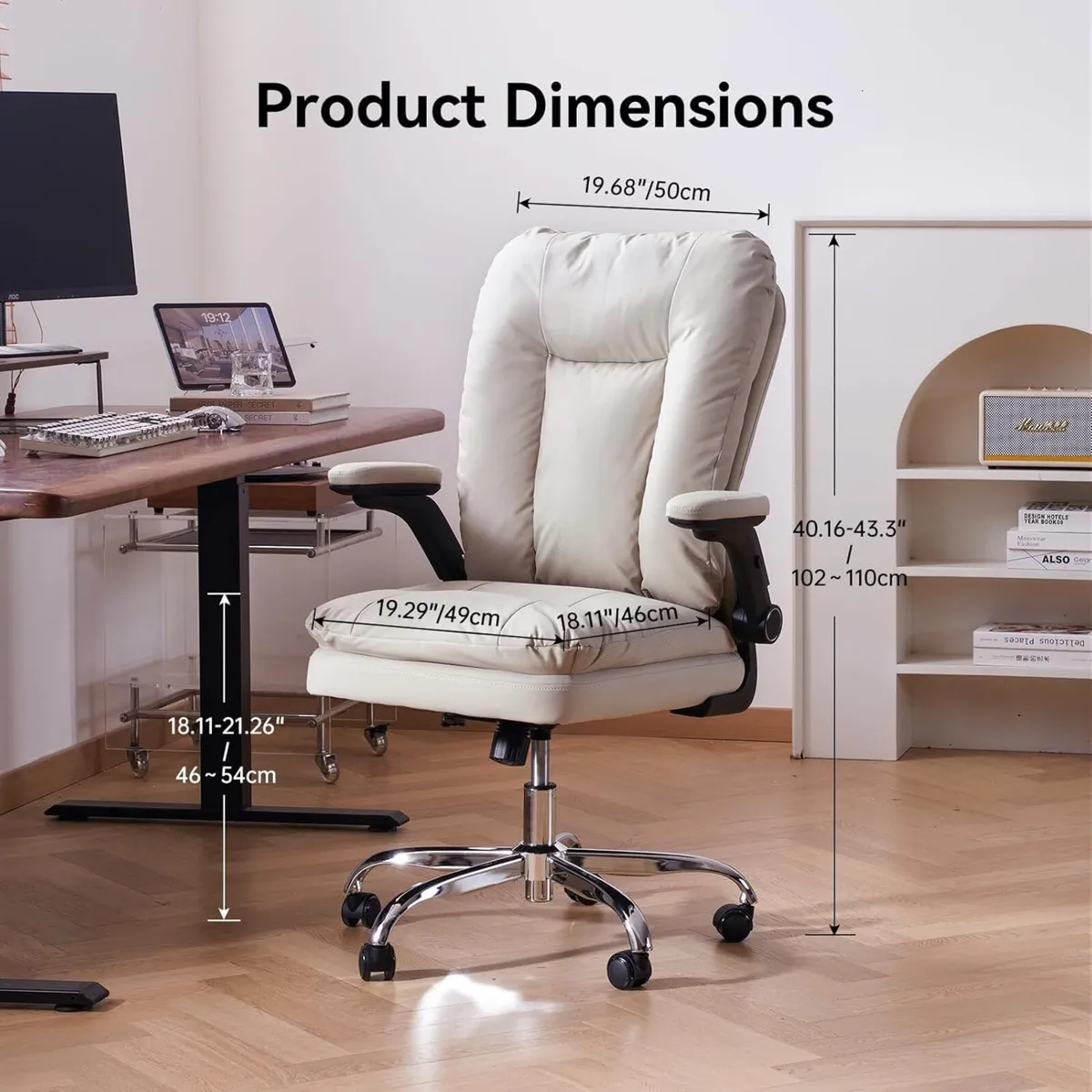 Office Chairs for Home with 3D Flip-up Armrests - Image 3