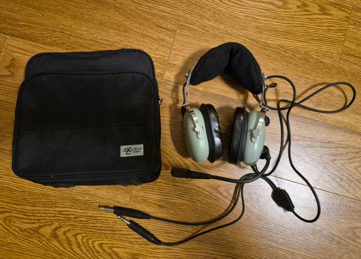 David Clark Aviation Headset - Image 1