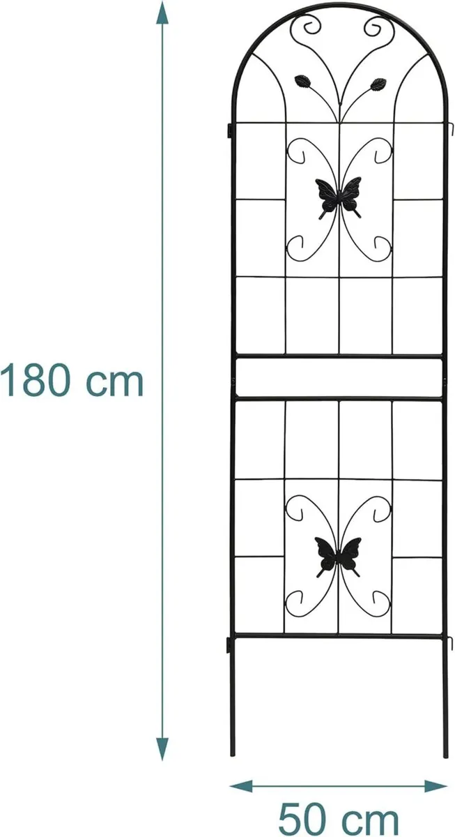 Set of 2 Iron Rose Trellises Garden Climbing - Image 3