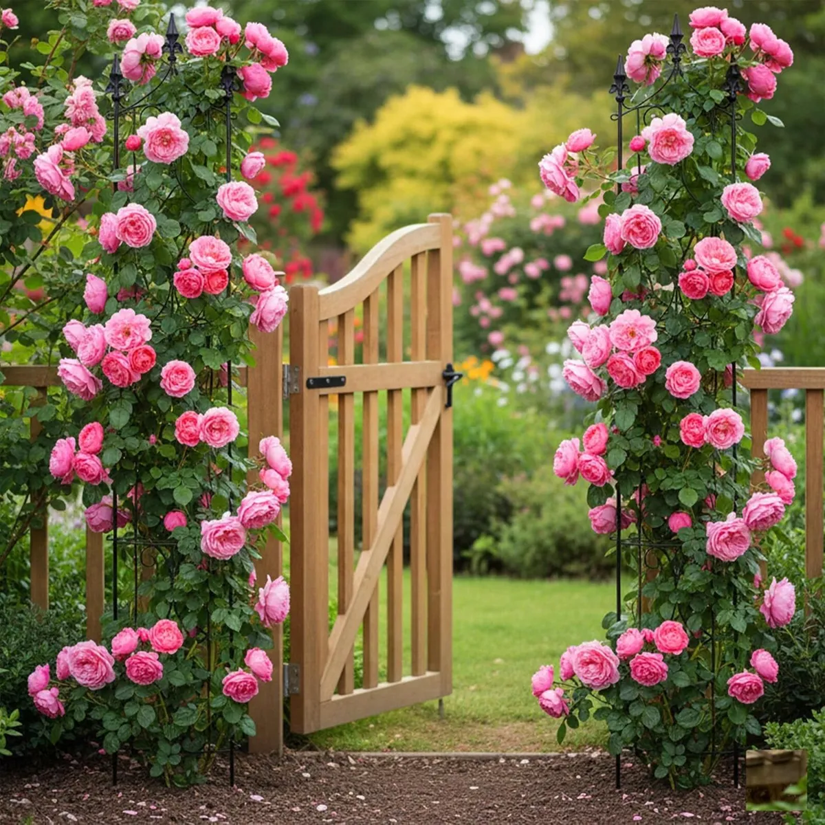 Trellis set of 2 H x W D 183 31 20 cm steel - Image 4