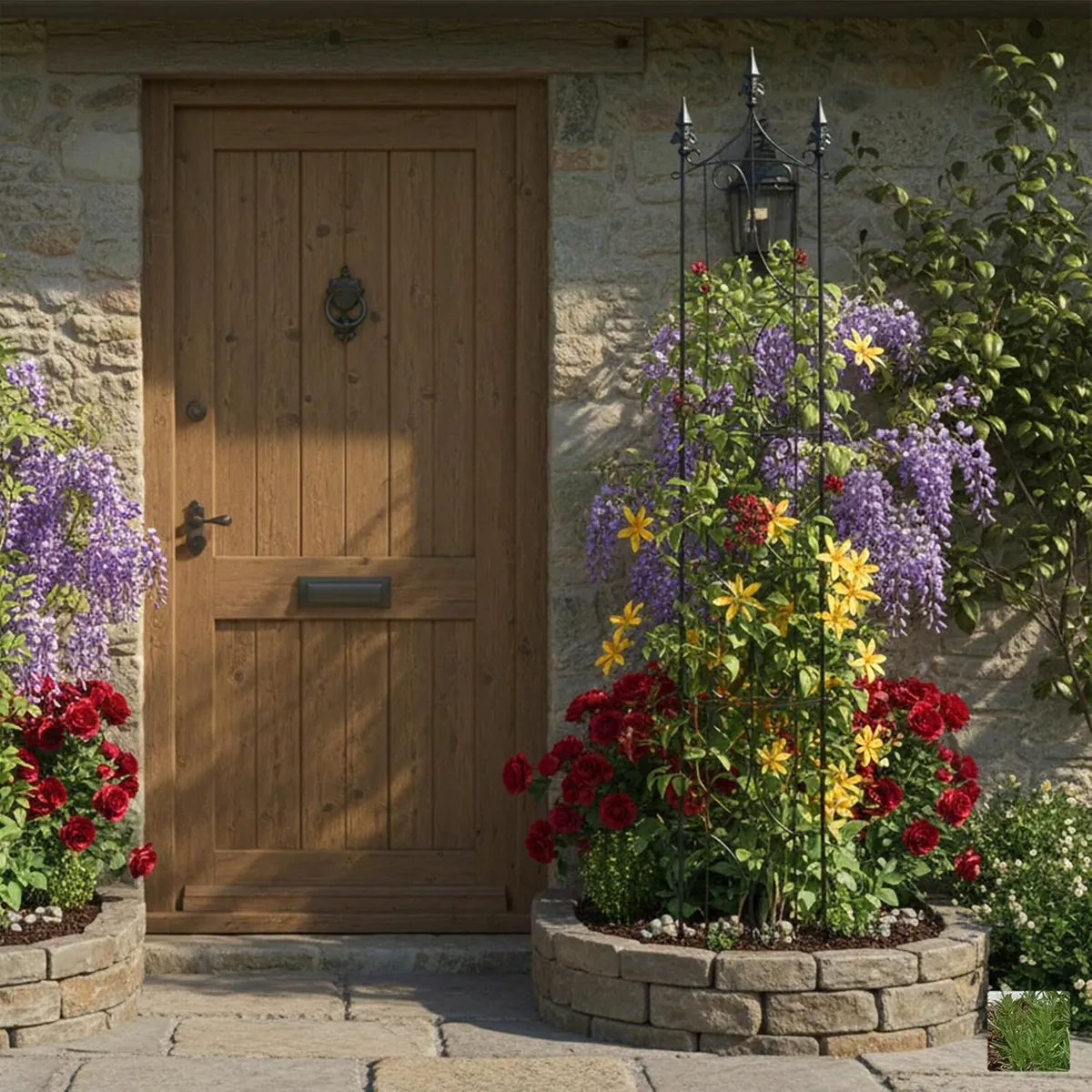 Trellis set of 2 H x W D 183 31 20 cm steel - Image 2