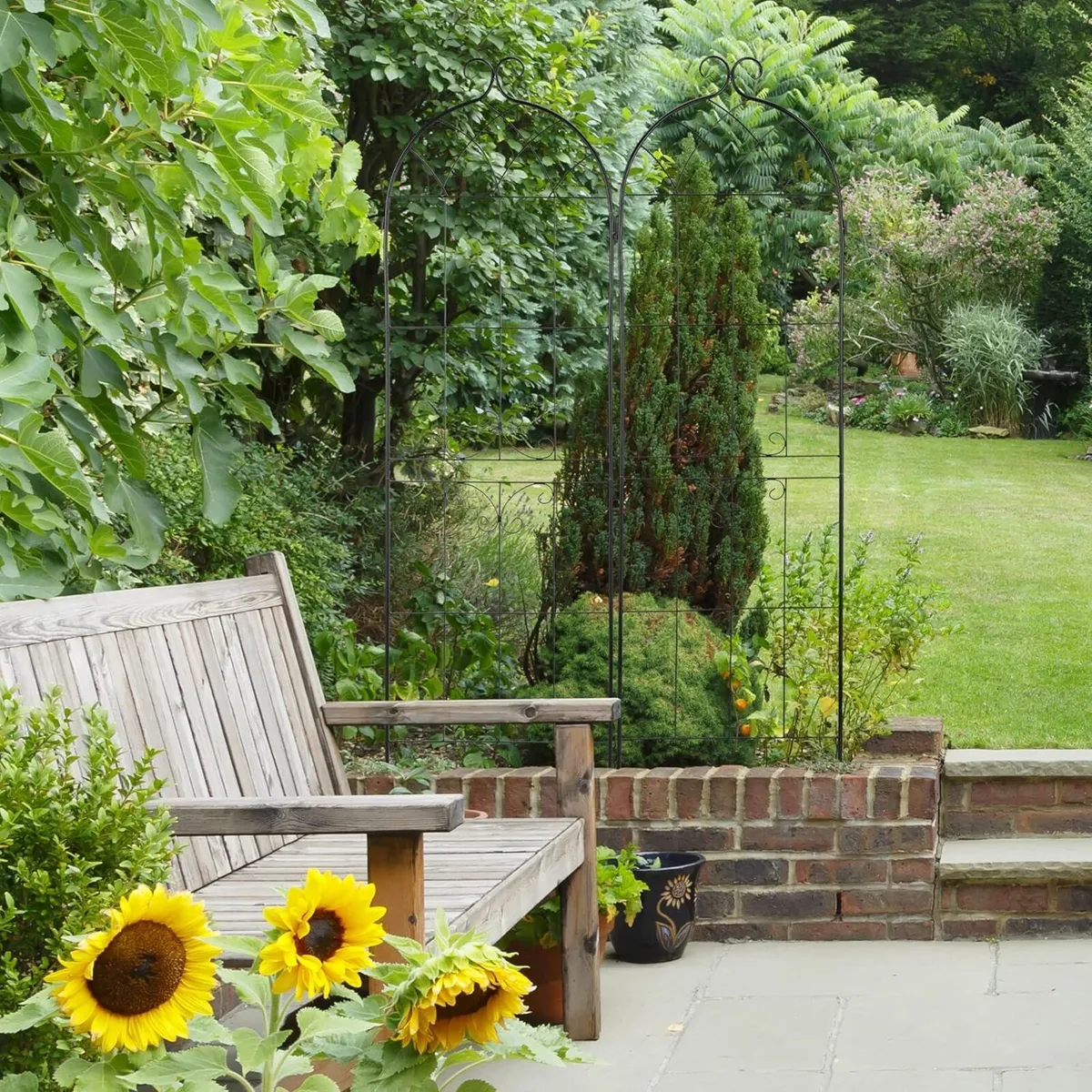 Garden Trellis Set of 2 180 x 50 cm Support for - Image 2