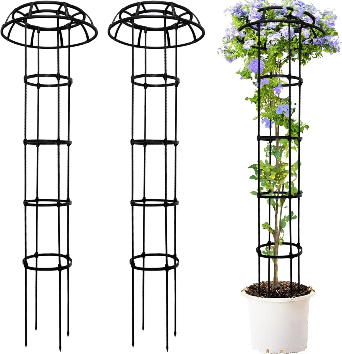 2 Pack 165cm Umbrella Trellis Wisteria Support - Image 1