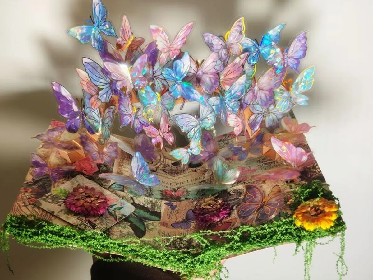 Handmade 3D Butterfly PopUp Book - Image 3