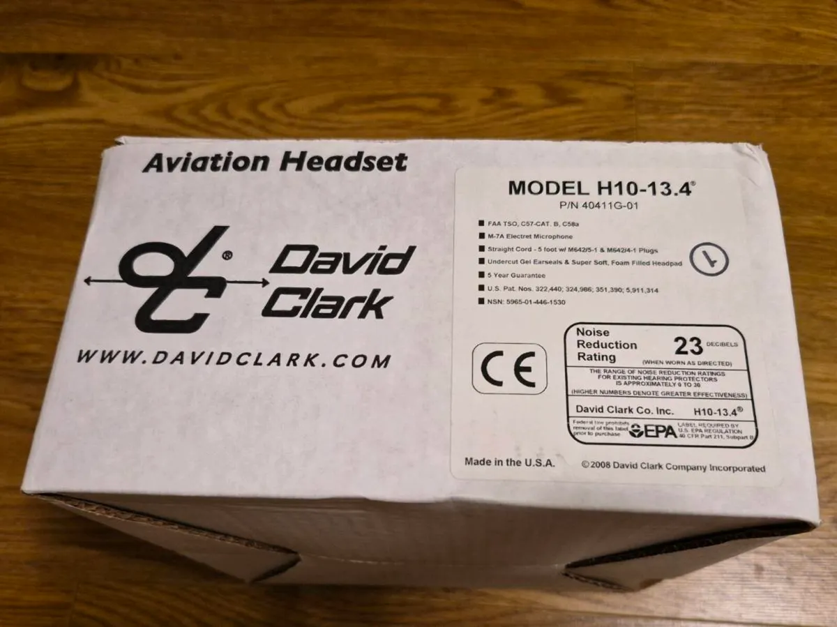 David Clark Aviation Headset - Image 3