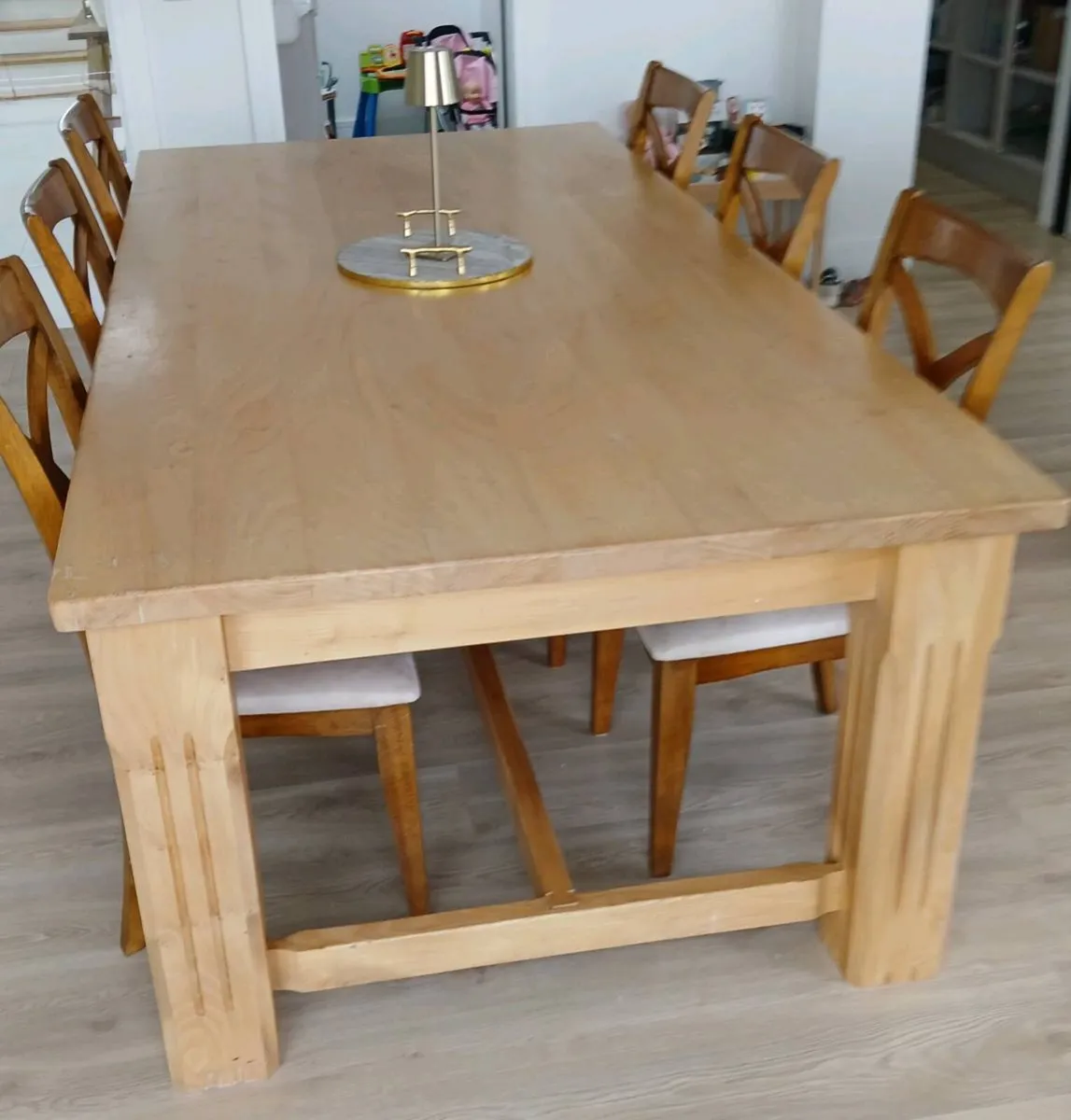 Large Family Dining Table and 6 Chairs - Image 3