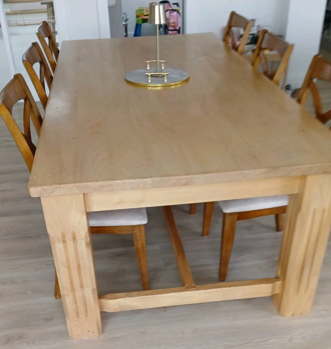 Large Family Dining Table and 6 Chairs - Image 4