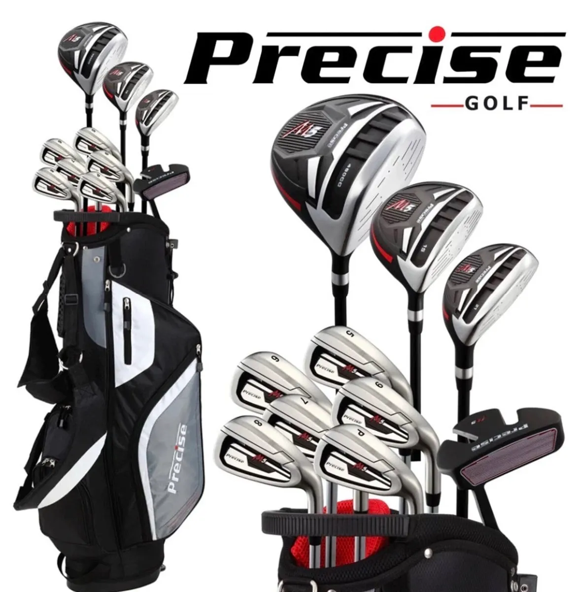 NEW Skymax Precise M5 Men’s Golf Clubs Set + Bag - Image 1