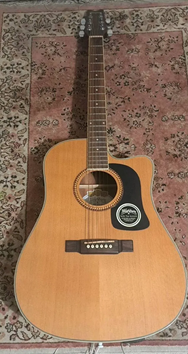 Washburn D10SCE-Dl Natural electric semi acoustic - Image 1