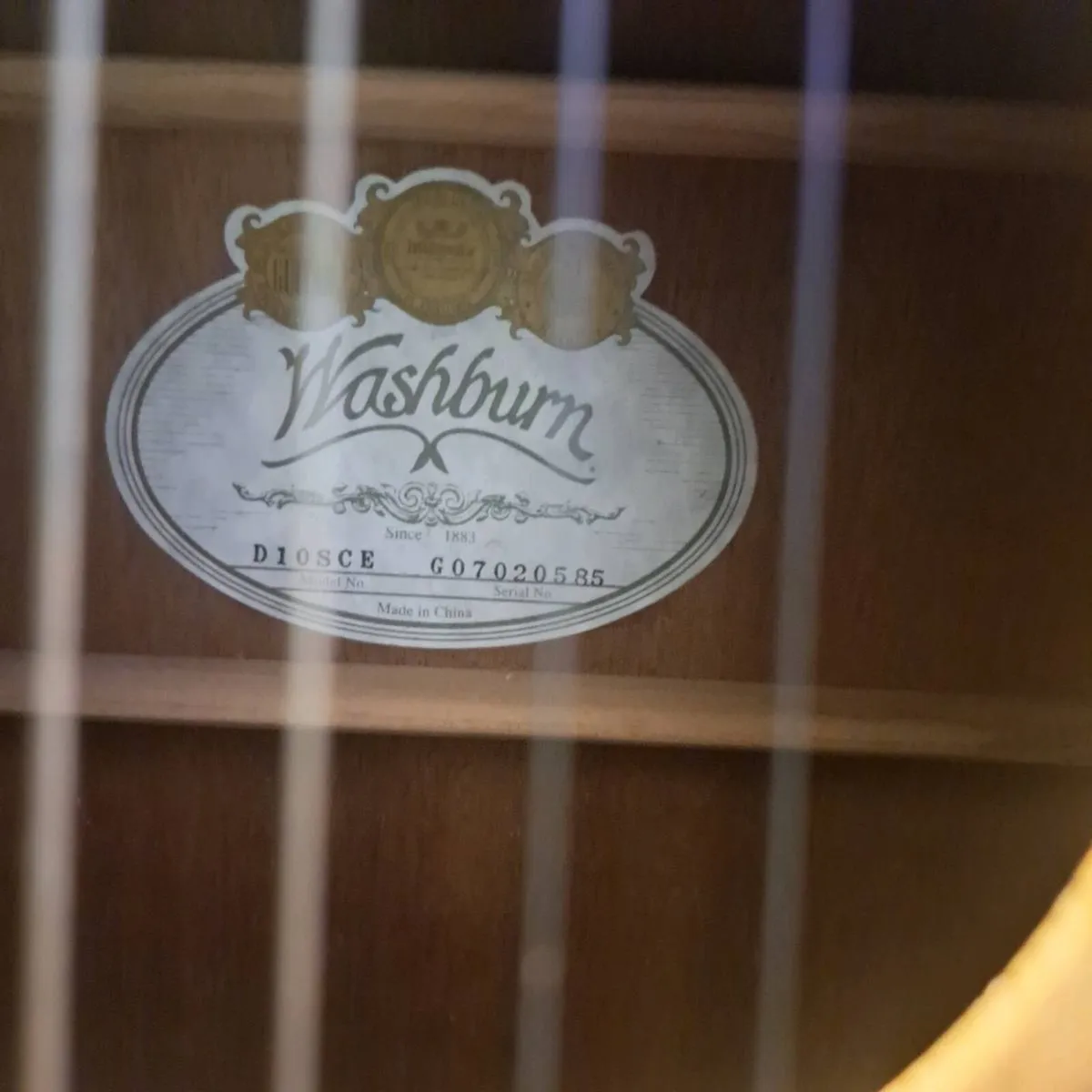 Washburn D10SCE-Dl Natural electric semi acoustic - Image 2