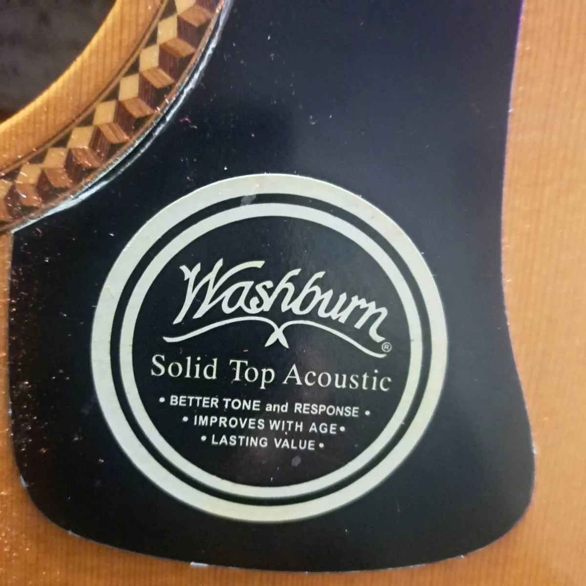 Washburn D10SCE-Dl Natural electric semi acoustic - Image 3