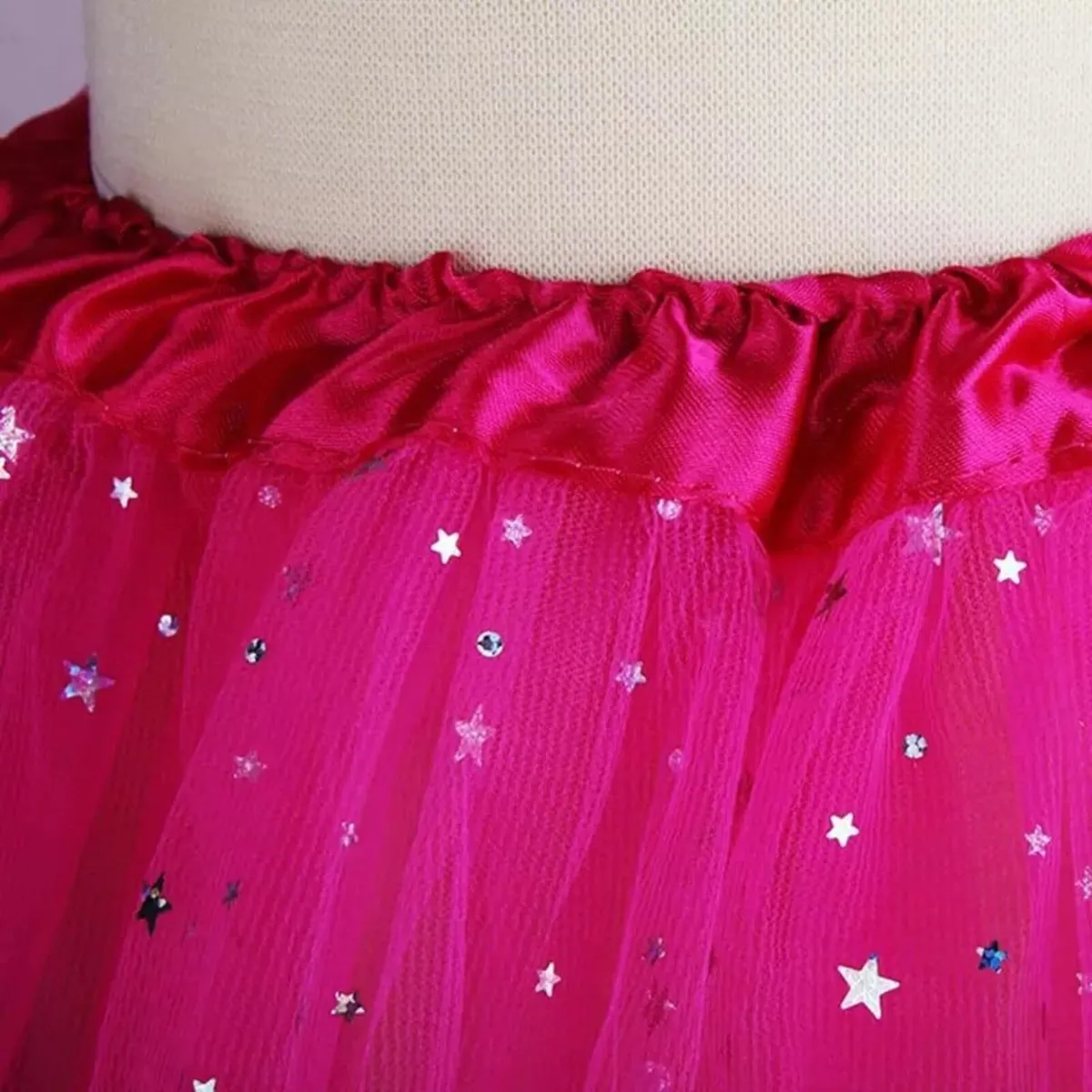 Children's blue tulle skirt one size - Image 3