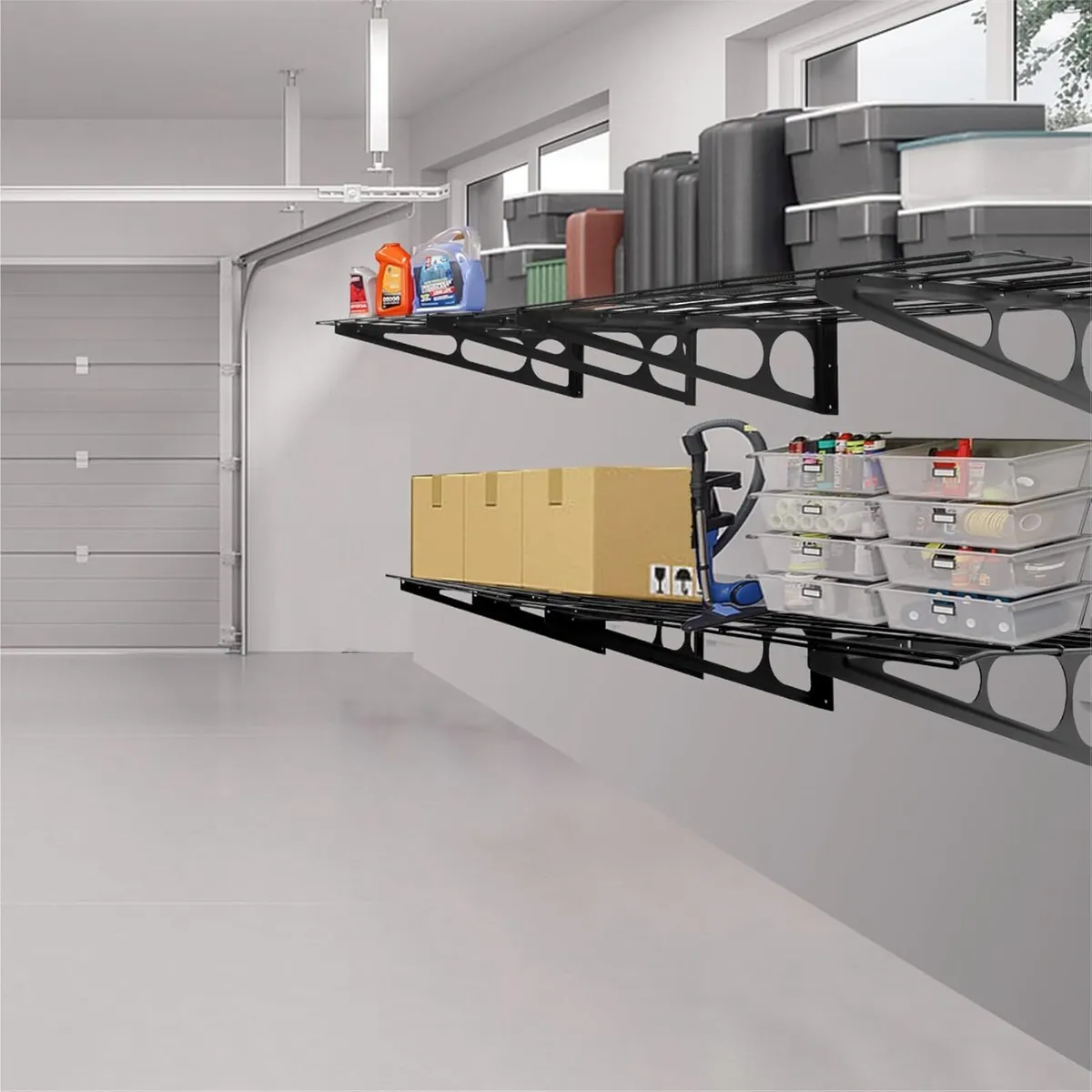 2Pack 2x6ft Garage Shelving With Hooks 24-inch-by- - Image 3
