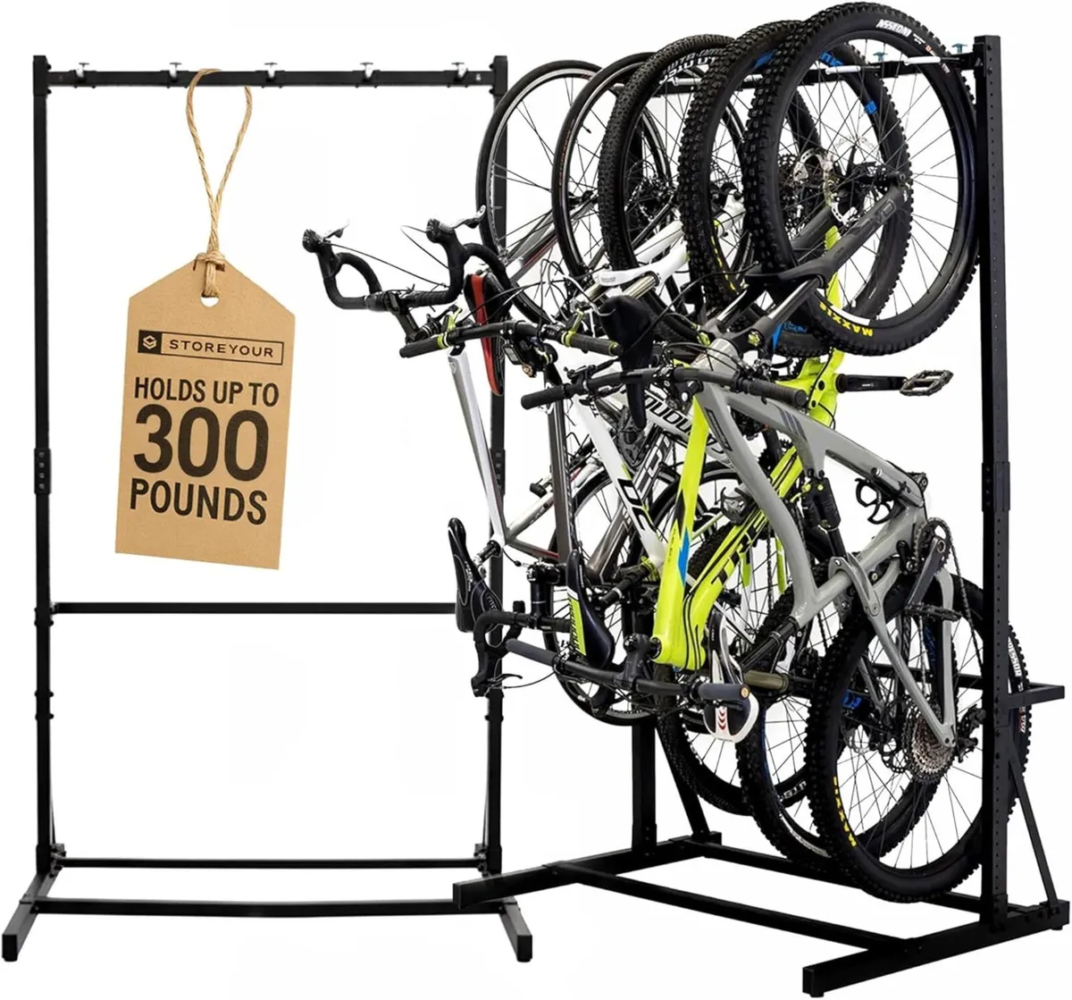 Triangle Freestanding Bicycle Rack for 5 Bikes - Image 1