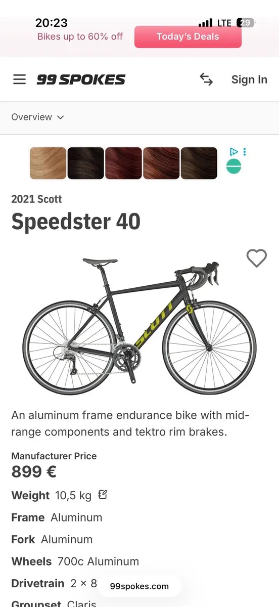 Scott Speedster 40 road bike - Image 2