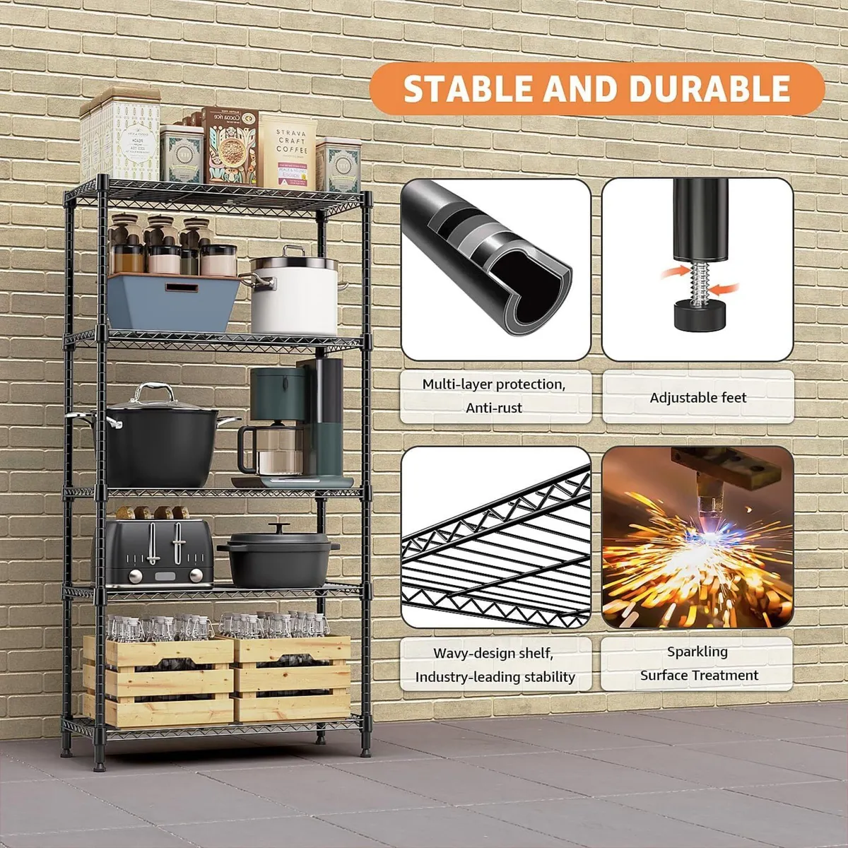Shelf Height Adjustable Shelves Total Load - Image 4