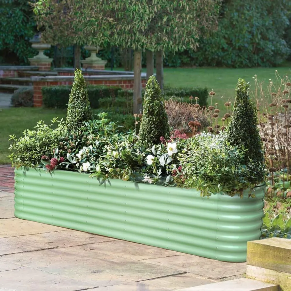 Raised Garden Beds Galvanized Steel Planter Box - Image 2