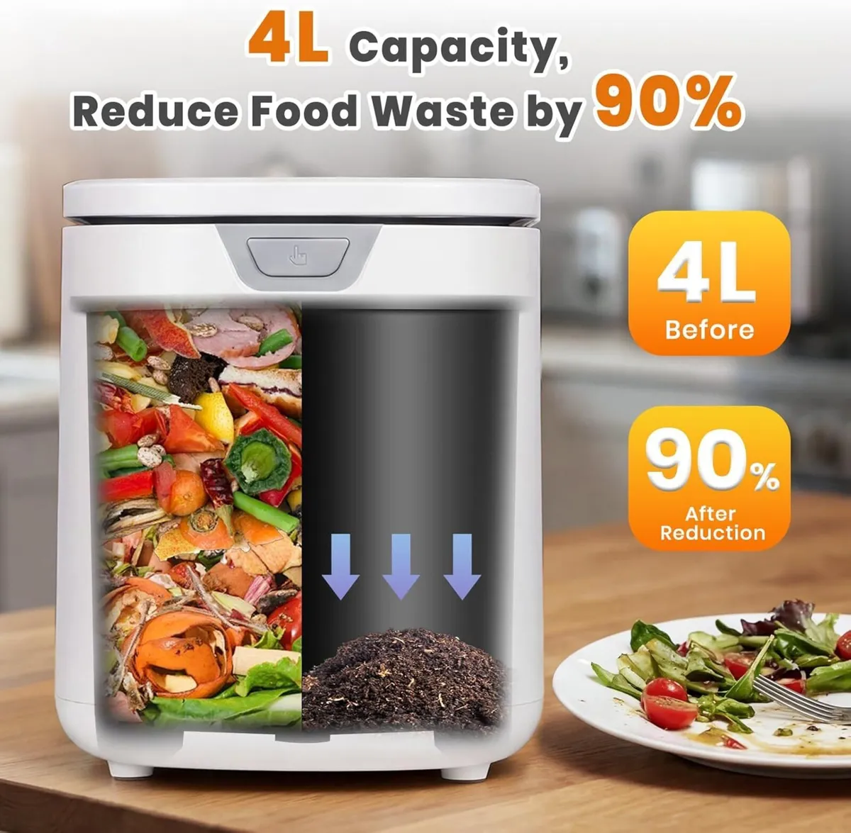 4L Electric Composter for Kitchen Indoor Food - Image 3