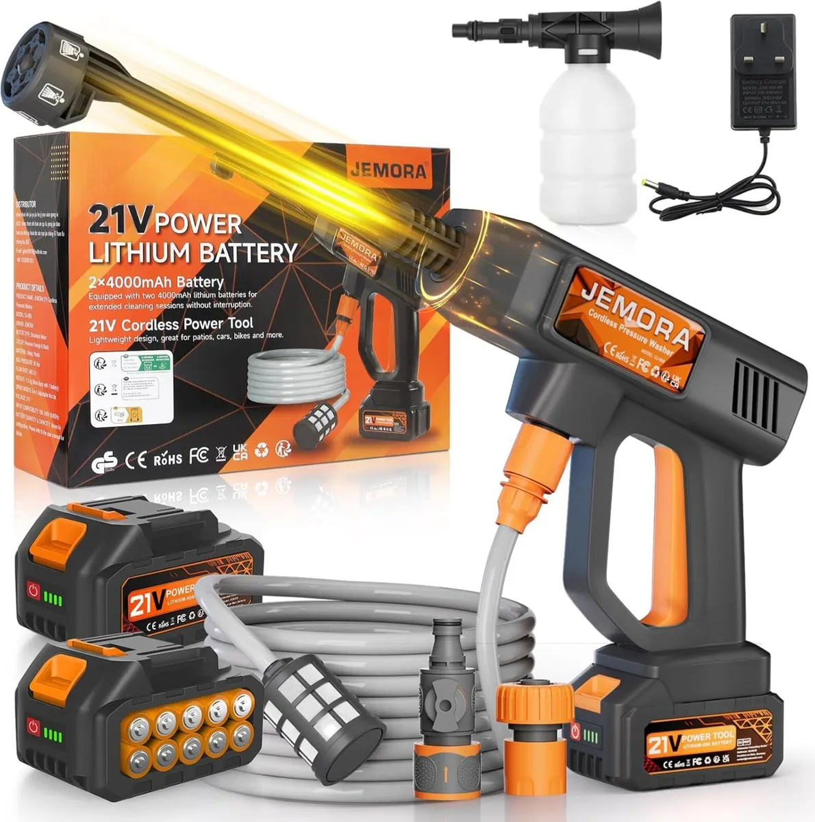 Cordless Pressure Washer 6-in-1 Portable Battery - Image 1