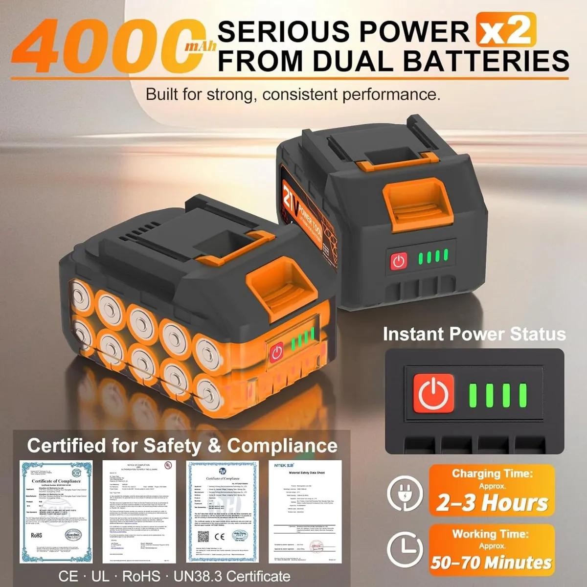 Cordless Pressure Washer 6-in-1 Portable Battery - Image 3