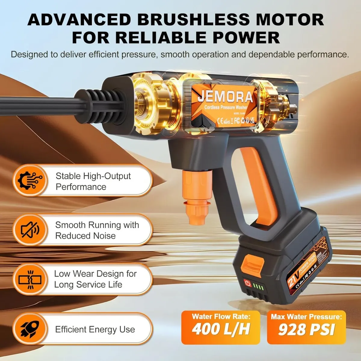 Cordless Pressure Washer 6-in-1 Portable Battery - Image 4