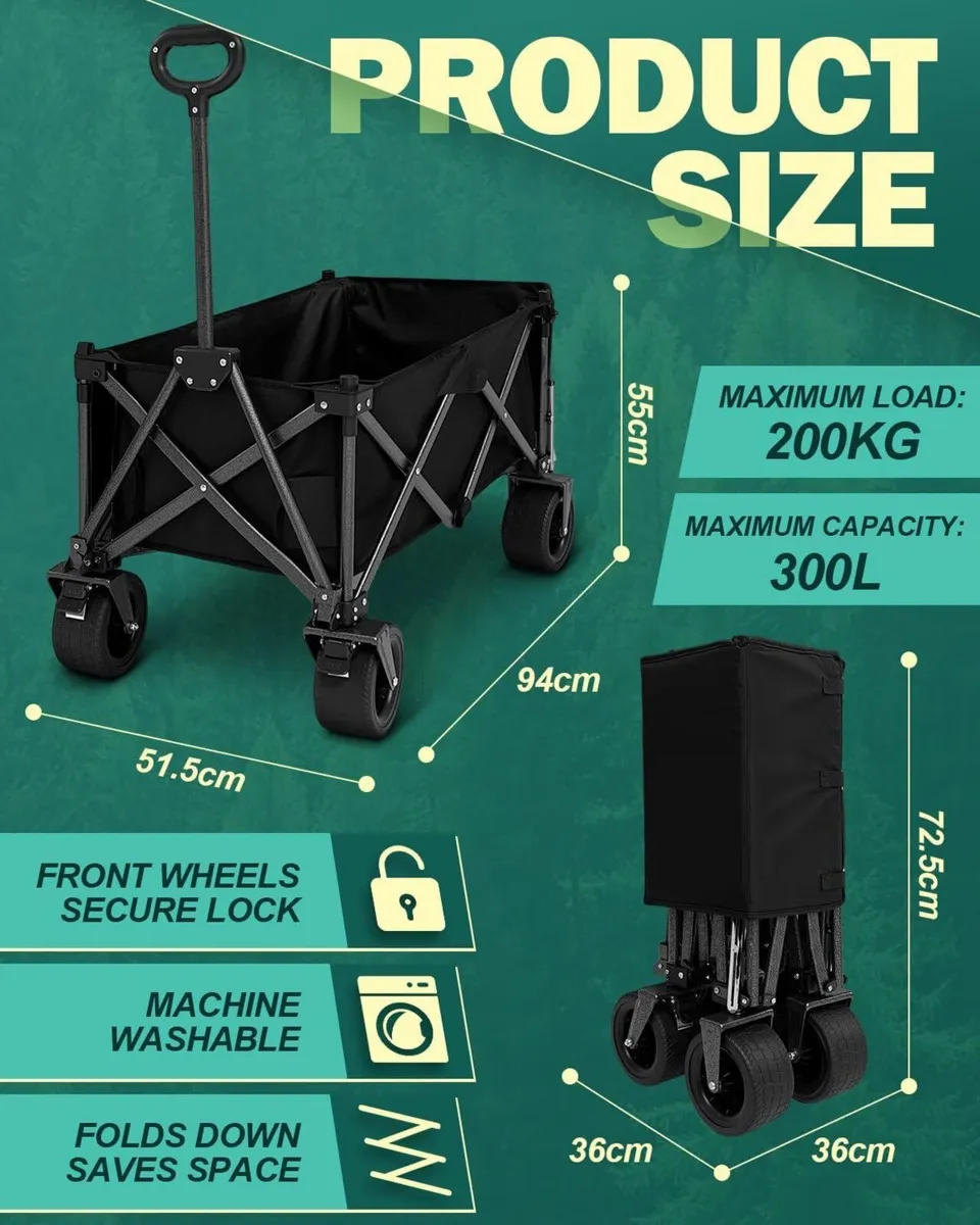 300L Festival Trolley on Wheels Max load 200KG - Image 2