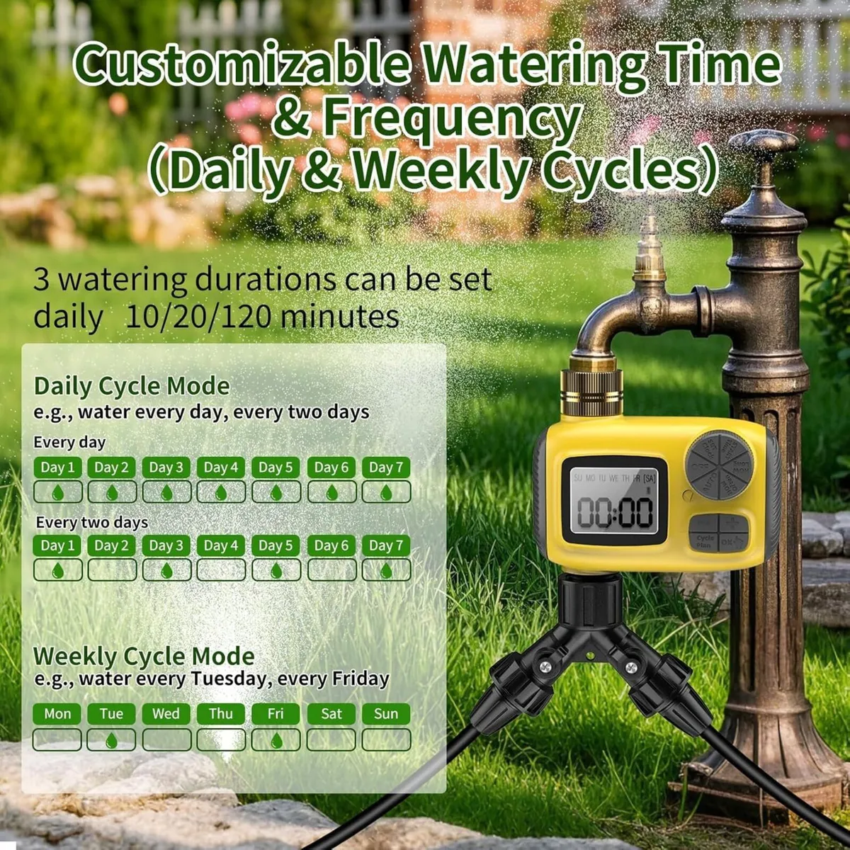 165FT Drip Irrigation System Kit with Smart - Image 3