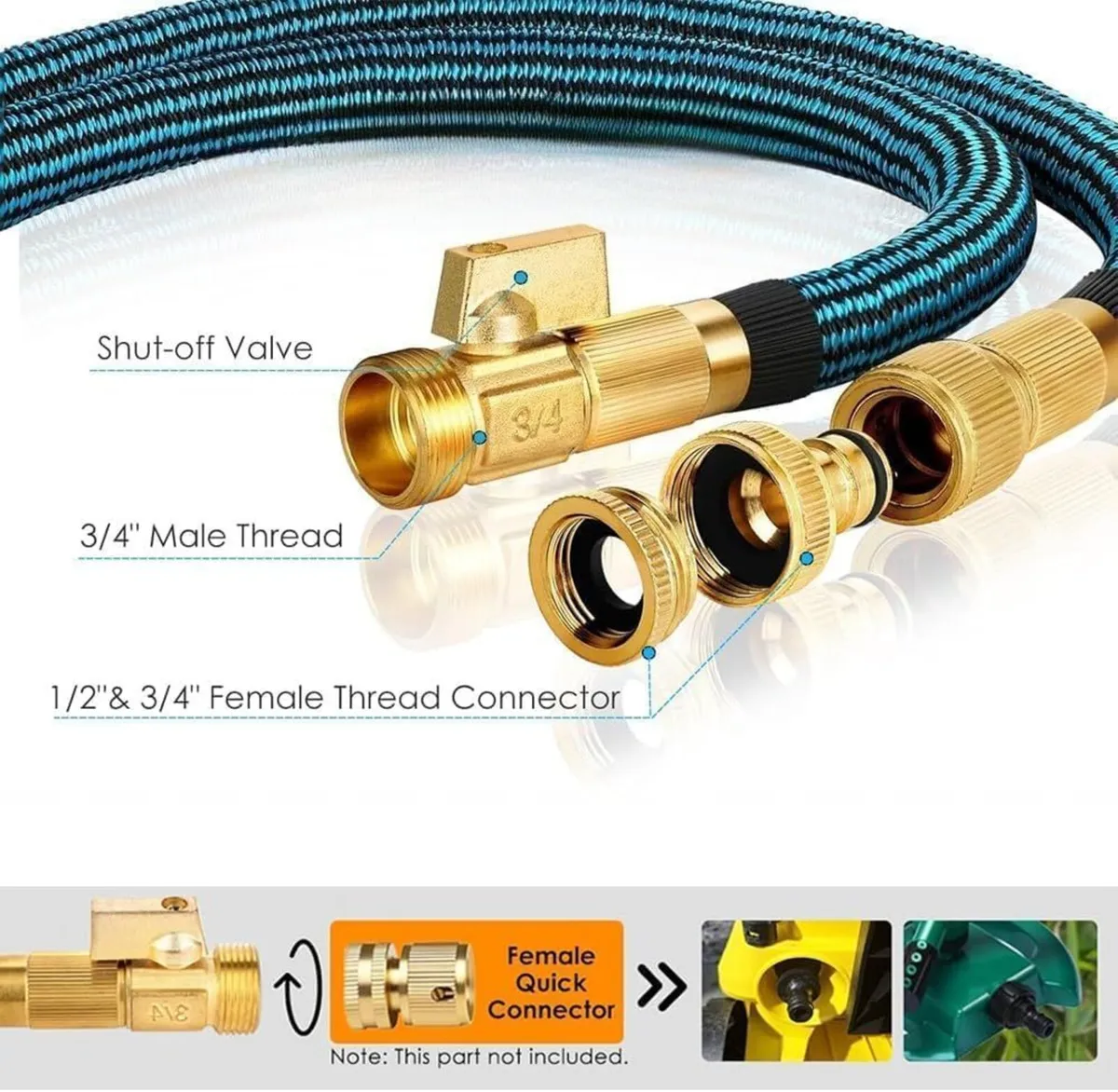 Expandable Garden Hose Leak-Proof Retractable - Image 2