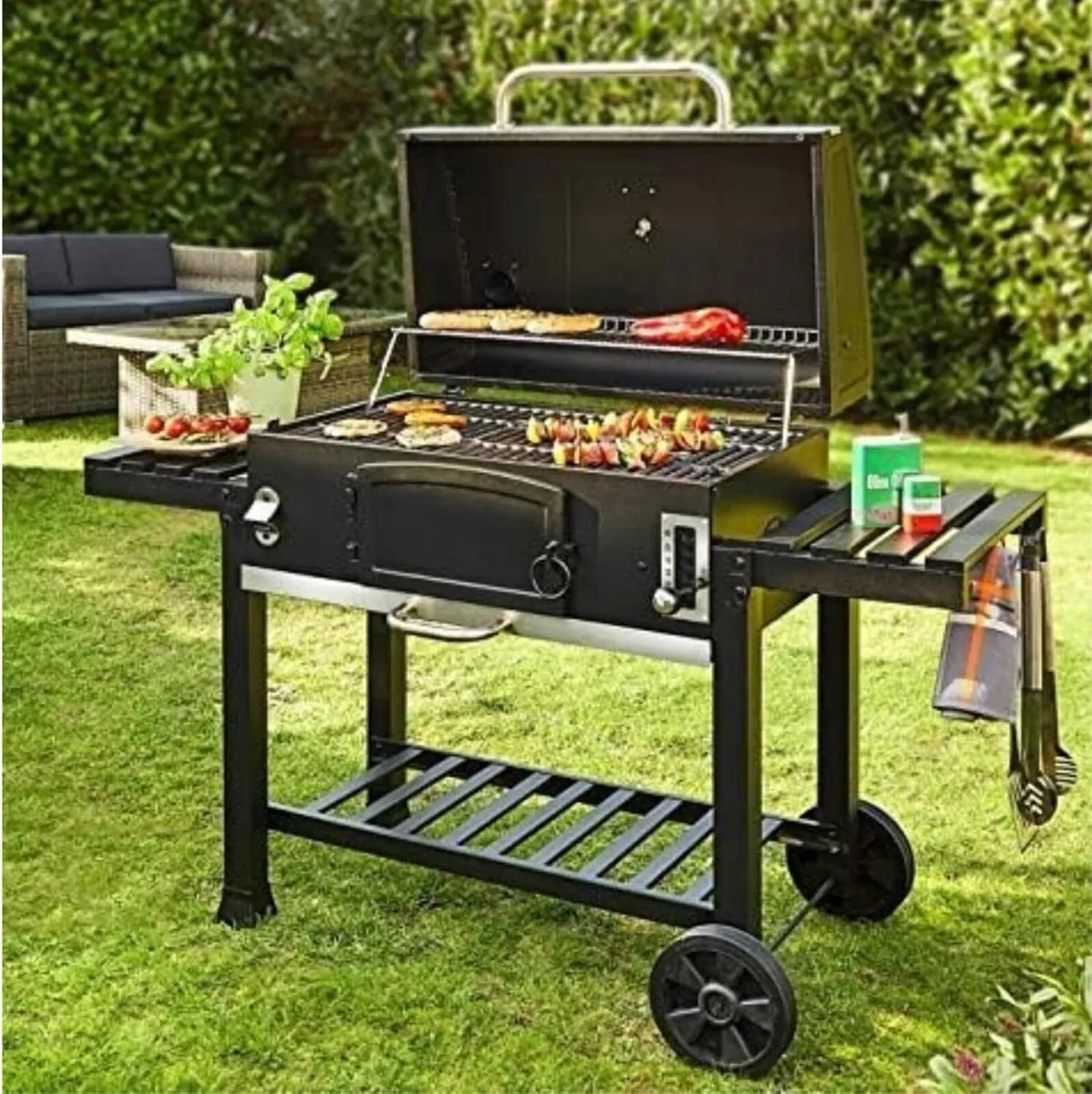 Outdoor XXL Smoker Barbecue Charcoal Portable BBQ - Image 2