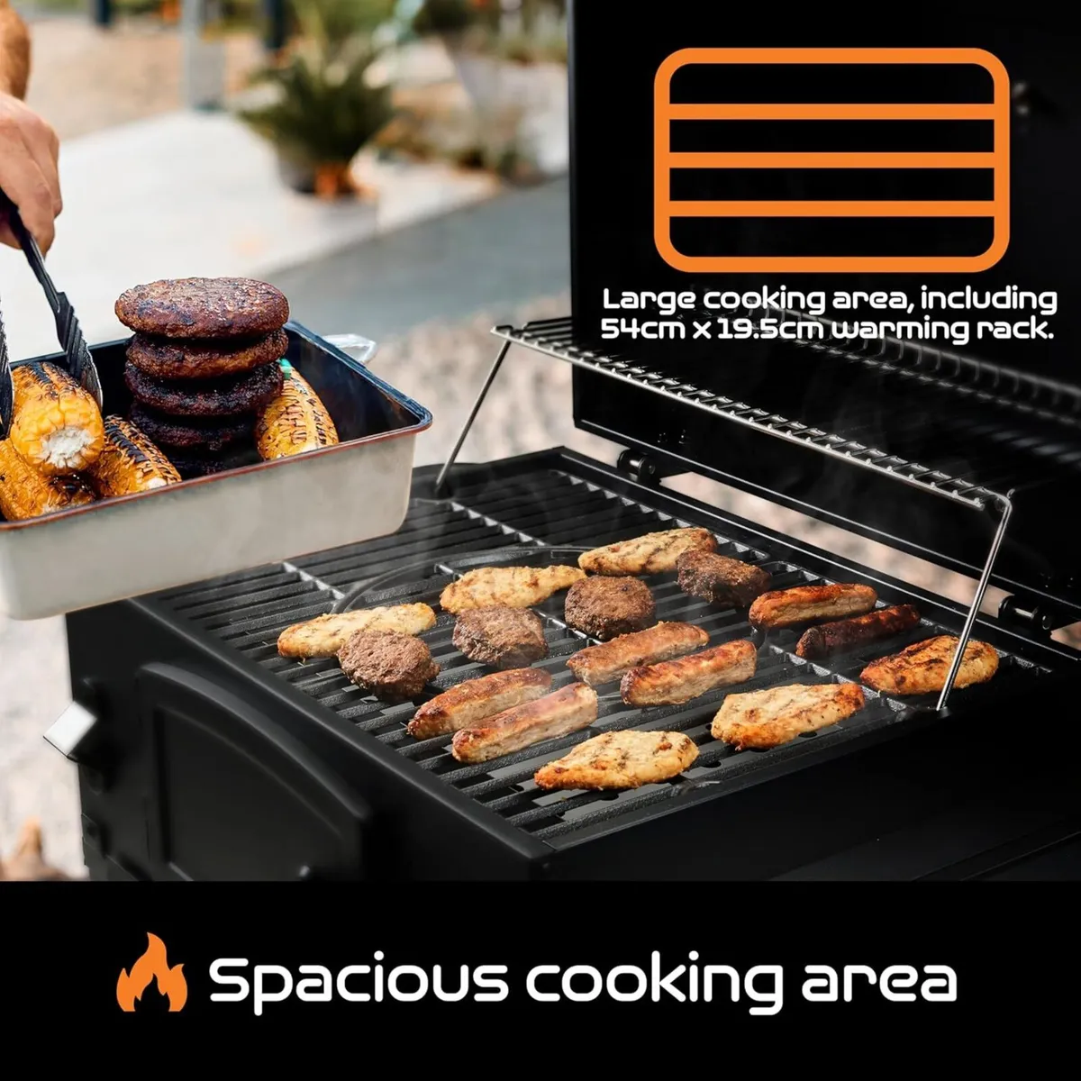 Black Label Charcoal BBQ American Style Barrel - Image 2