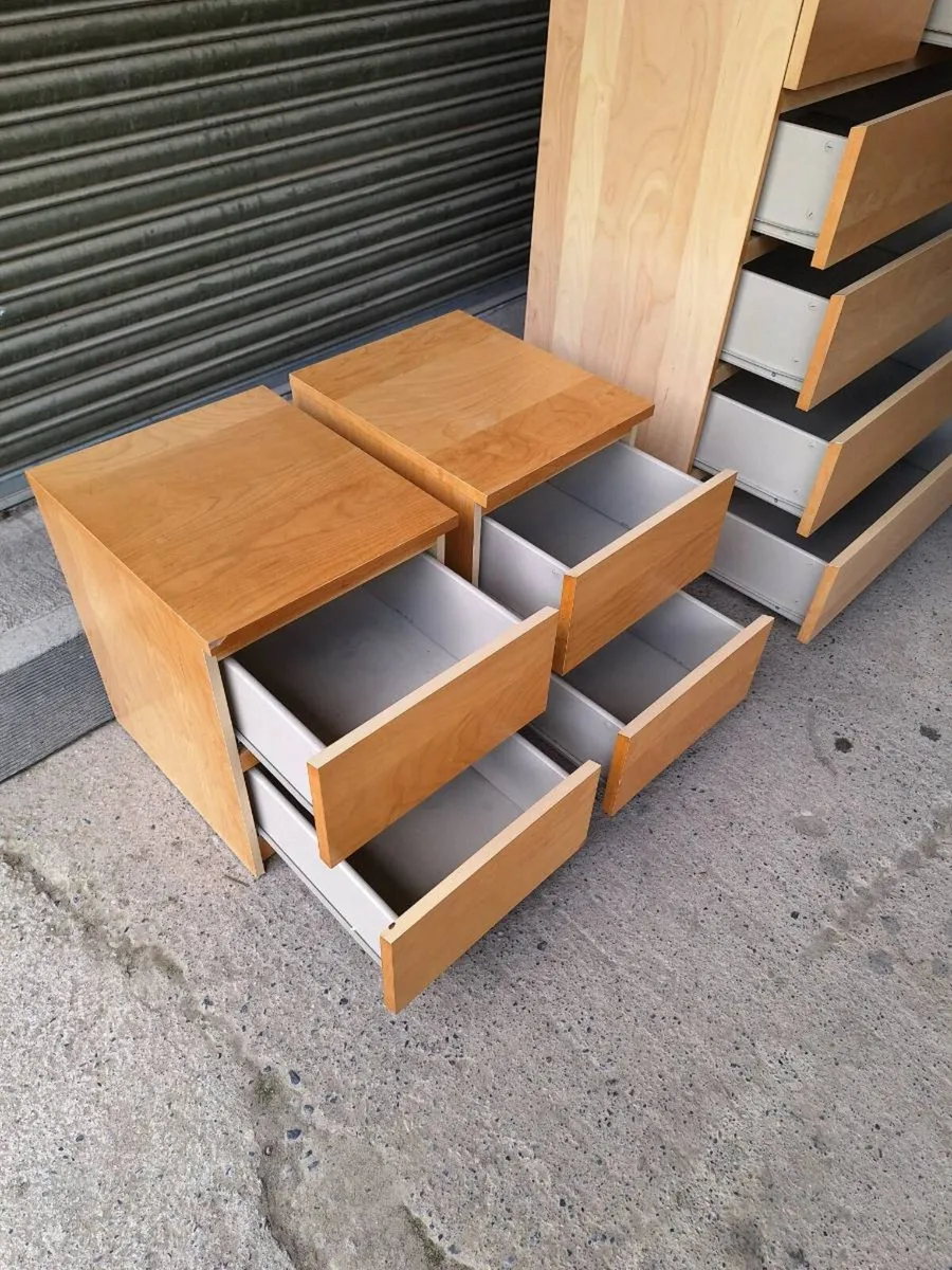 IKEA MALM Chest of Drawers + 2 Lockers (DELIVERY) - Image 2