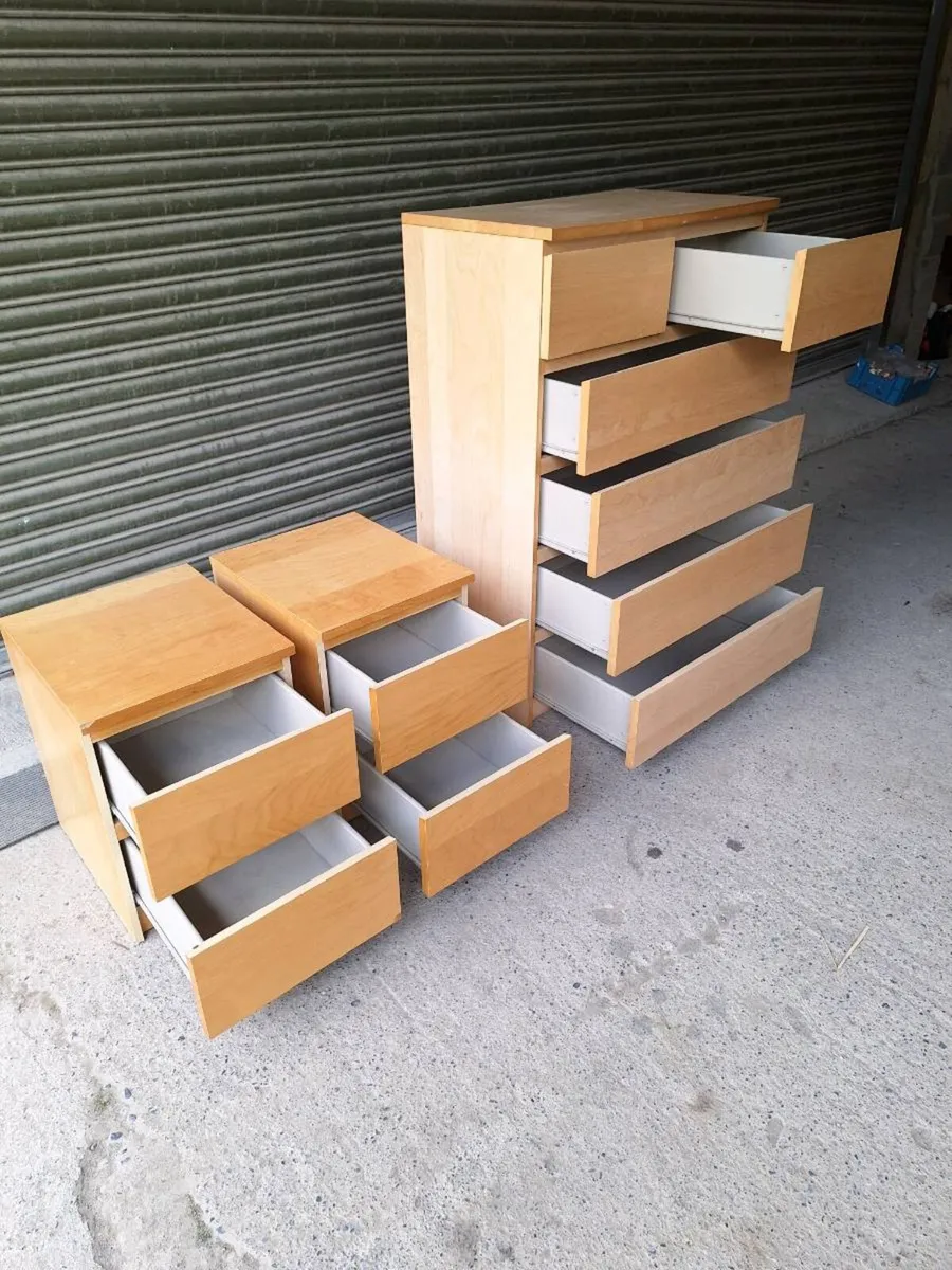 IKEA MALM Chest of Drawers + 2 Lockers (DELIVERY) - Image 4