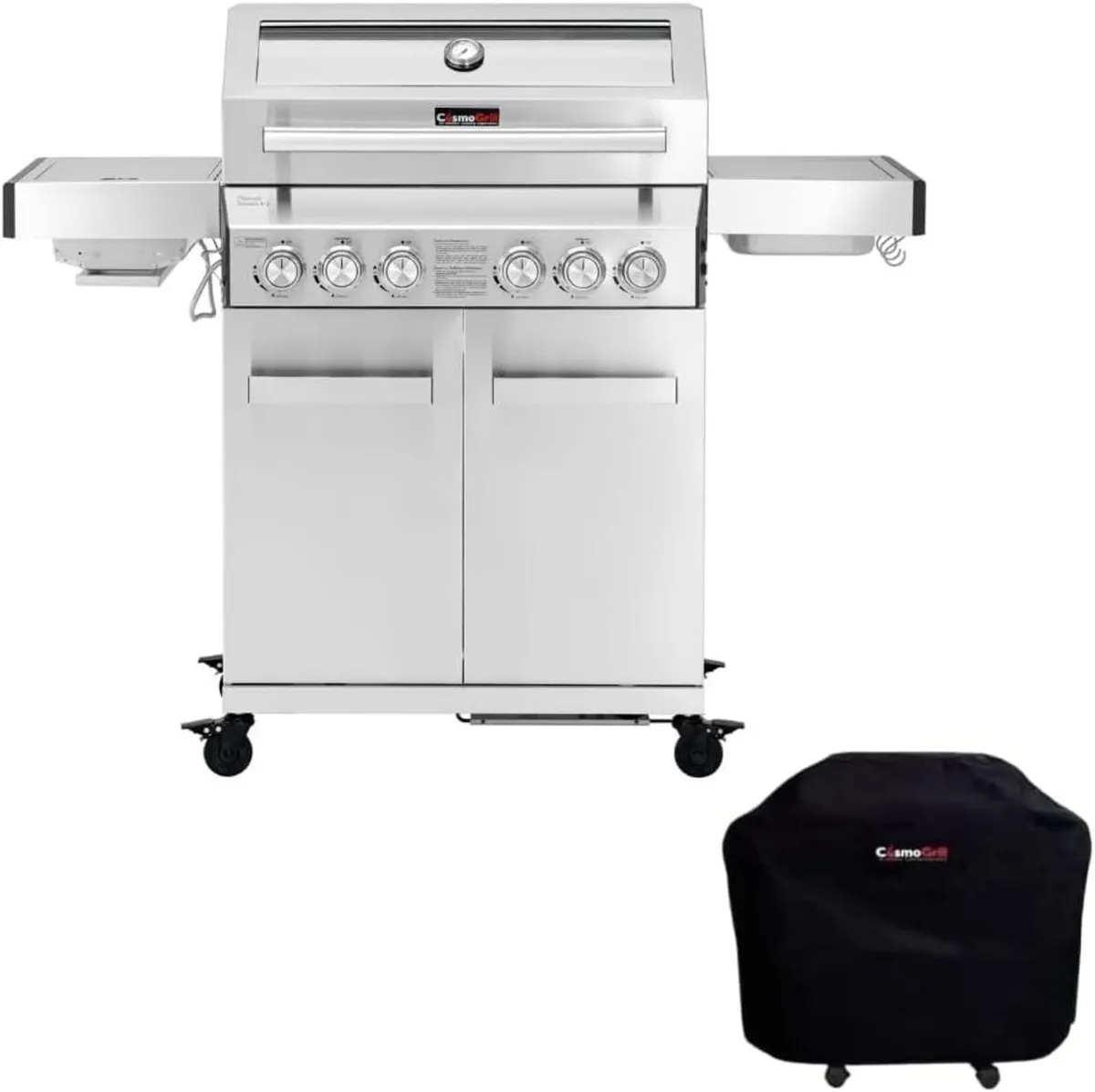 Platinum Stainless Steel 6 Gas Burner 4+2 - Image 1