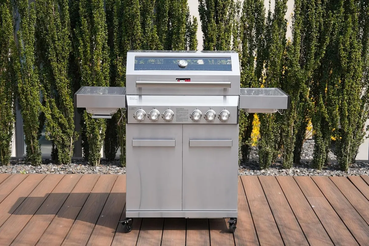 Platinum Stainless Steel 6 Gas Burner 4+2 - Image 2