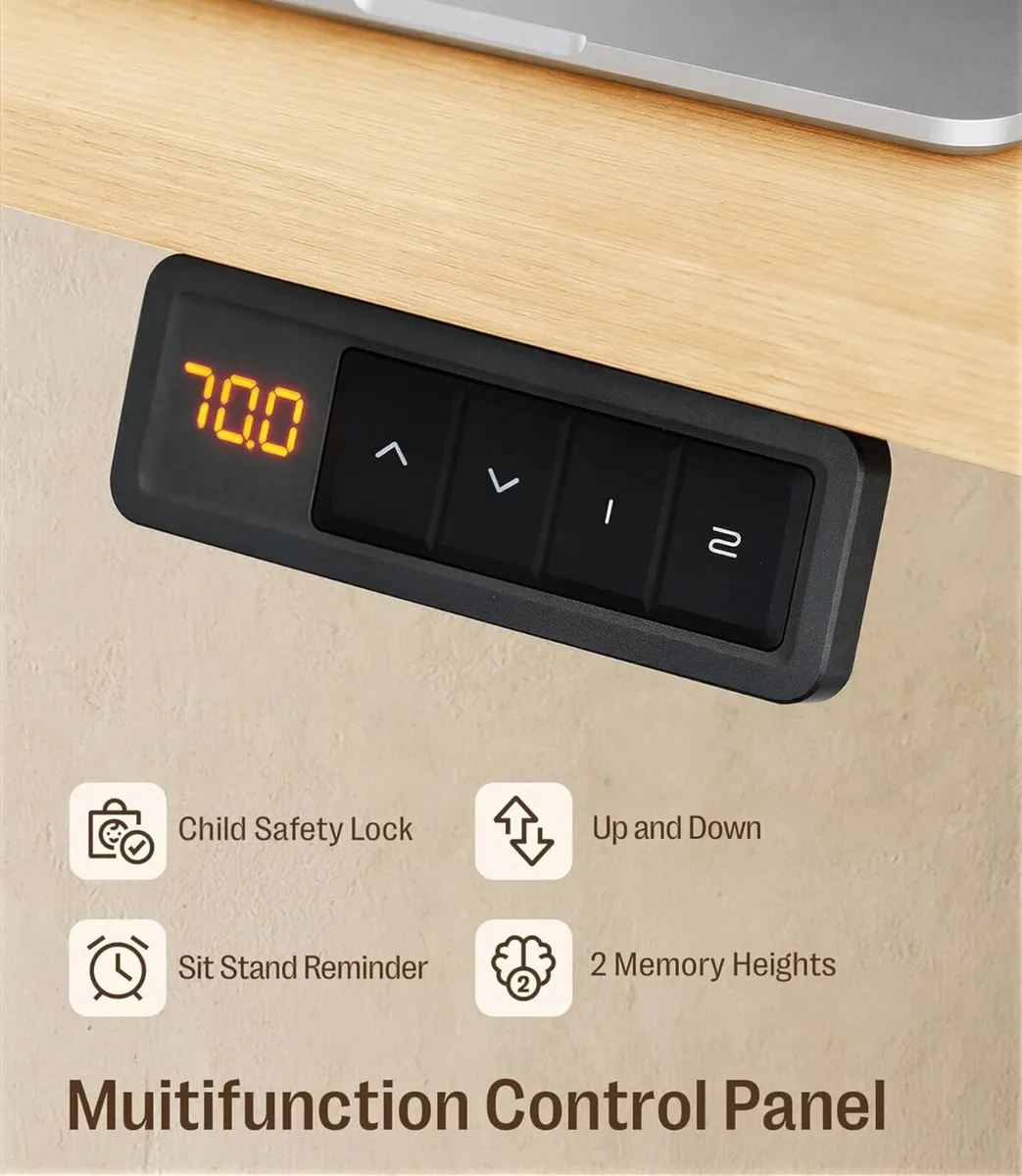 Electric Height Adjustable Standing Desk 100 x 60 - Image 4