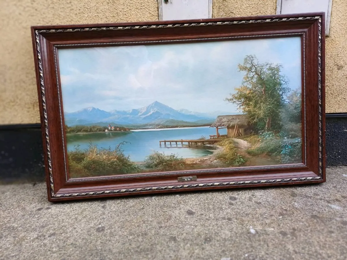 Vintage Picture "Connemara Lake" - Image 1