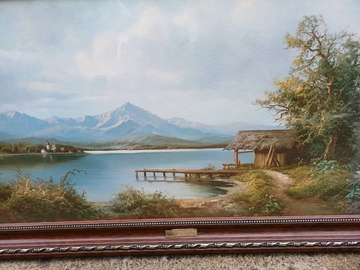Vintage Picture "Connemara Lake" - Image 3