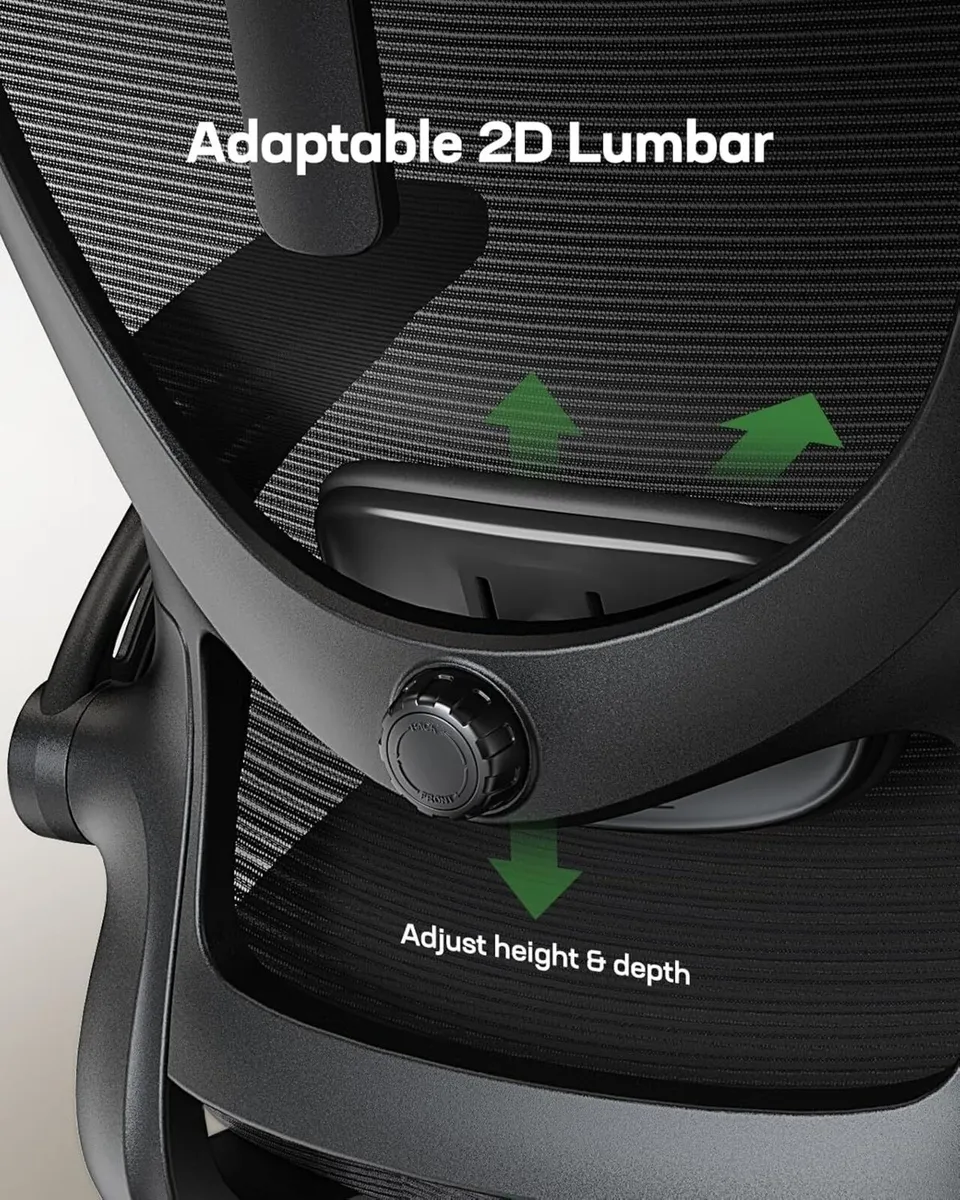 Ergonomic Office Chair: Computer Desk Chair with - Image 4