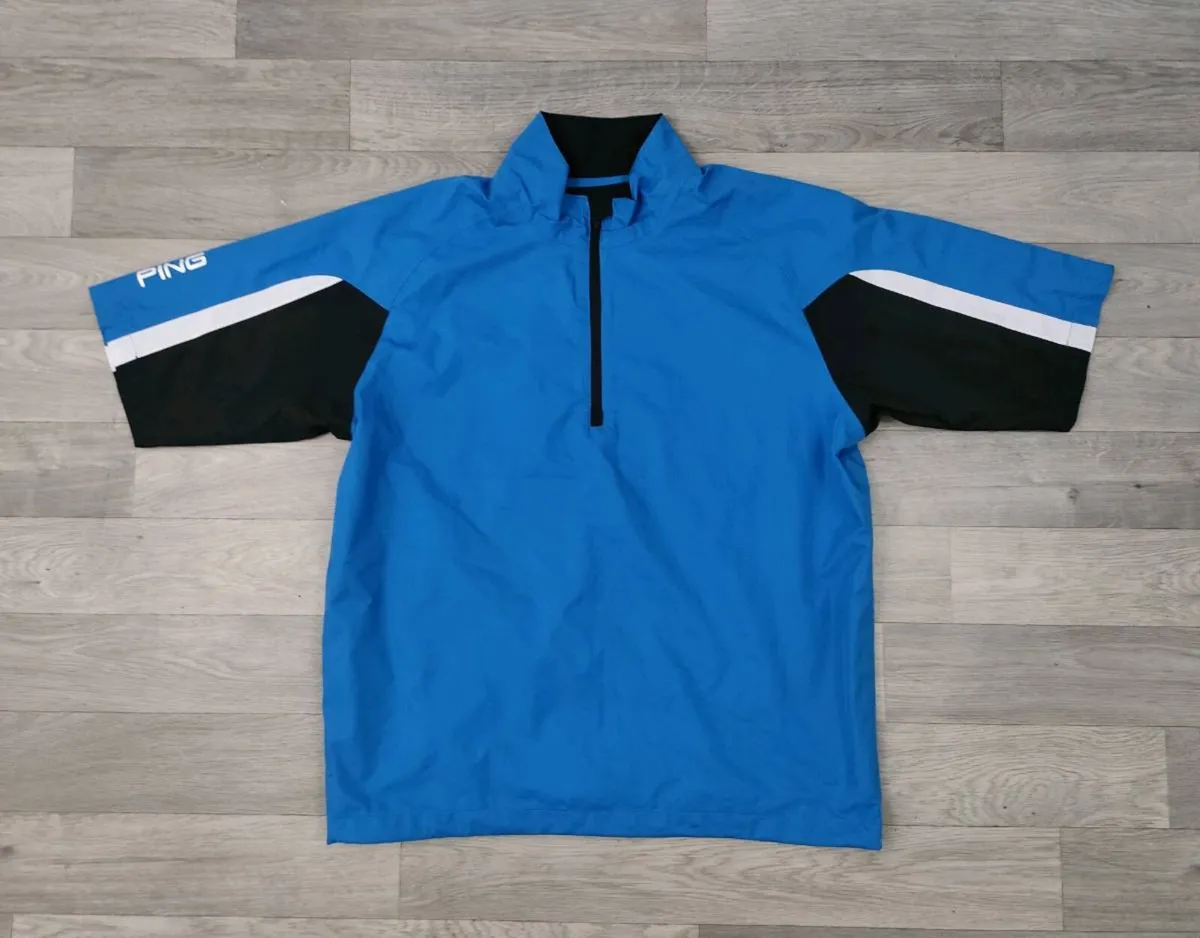 Ping Waterproof Short Sleeve Golf Jacket Mens M - Image 1