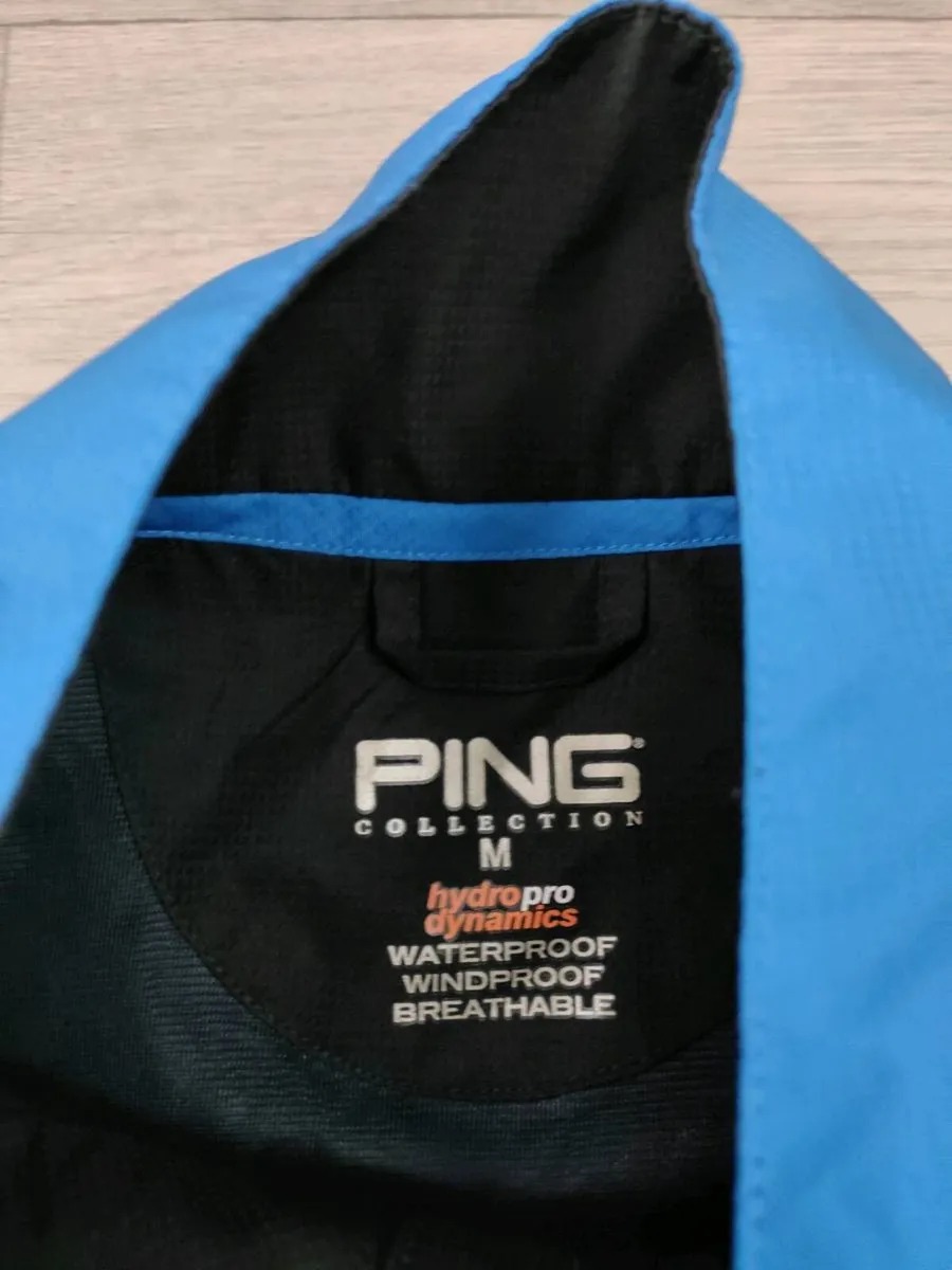 Ping Waterproof Short Sleeve Golf Jacket Mens M - Image 4