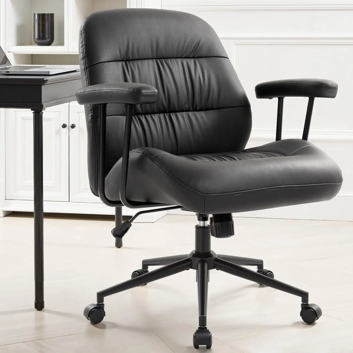 Cross Legged Office Chair with Removable Armrests - Image 2