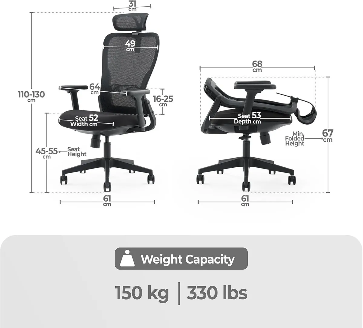 Model Y Folding Office Chair for Small Spaces - Image 2