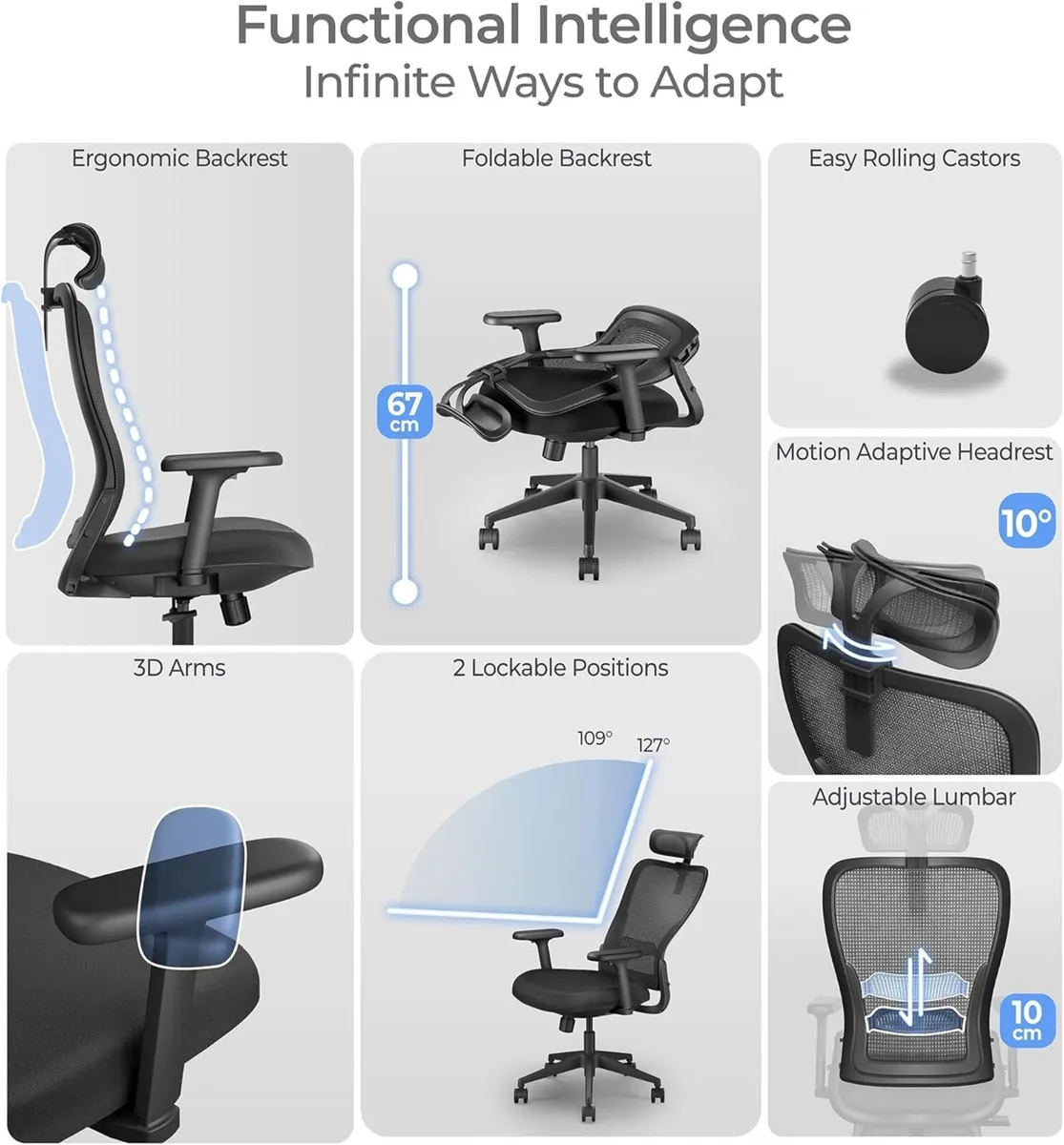 Model Y Folding Office Chair for Small Spaces - Image 3