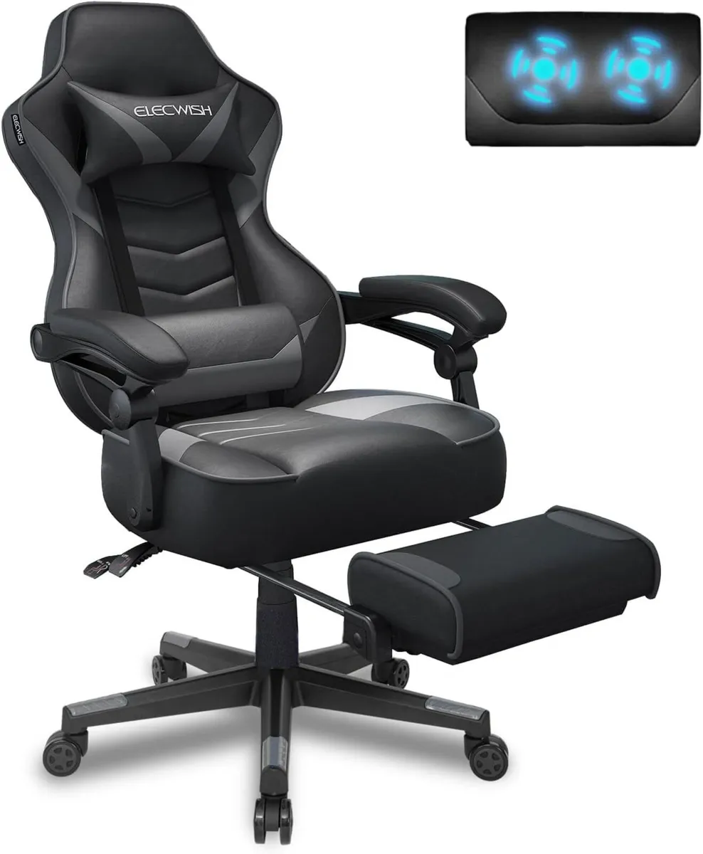 Racing Gaming Chair for adults with Footrest and - Image 1
