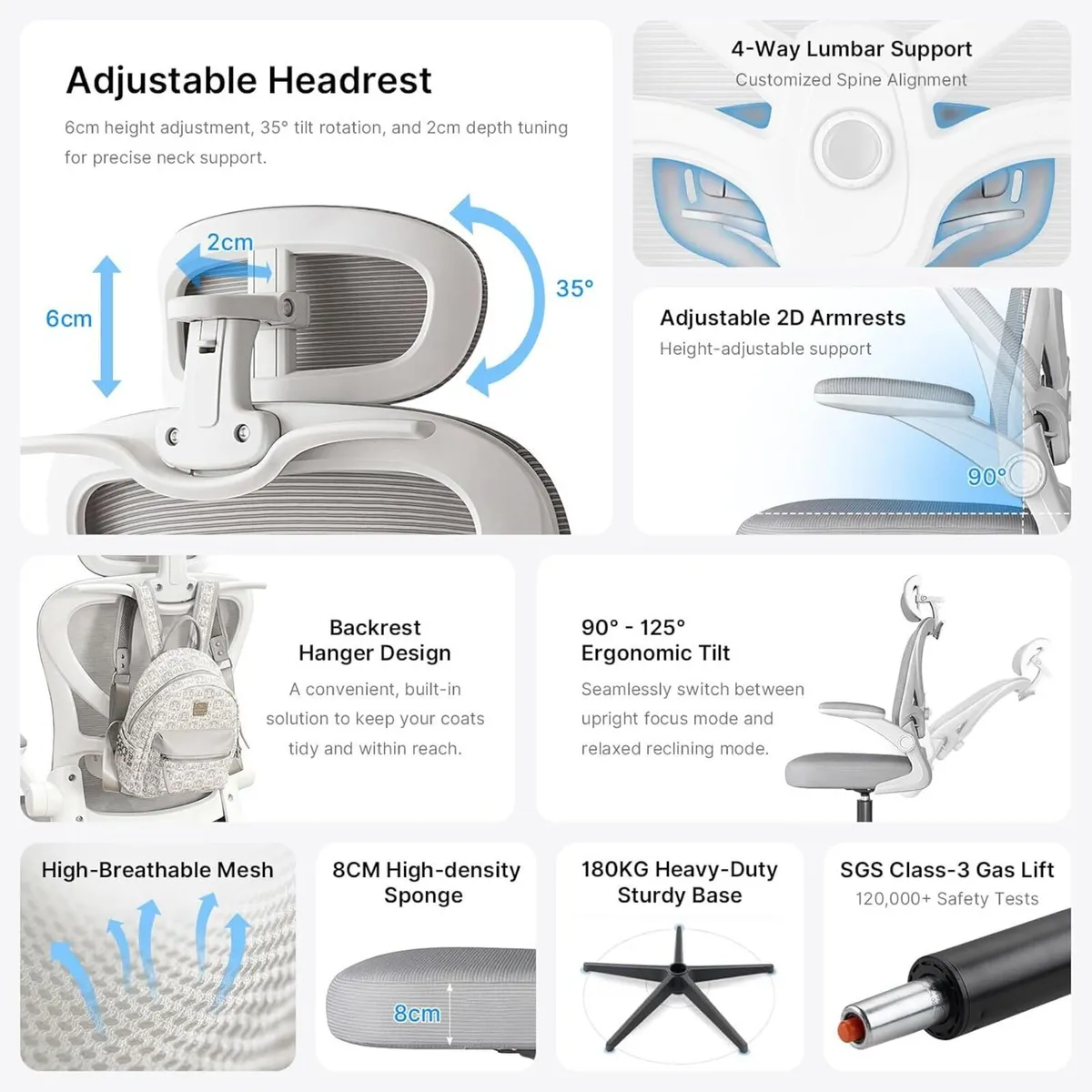 Ergonomic Office Chair with Adjustable Lumbar - Image 4