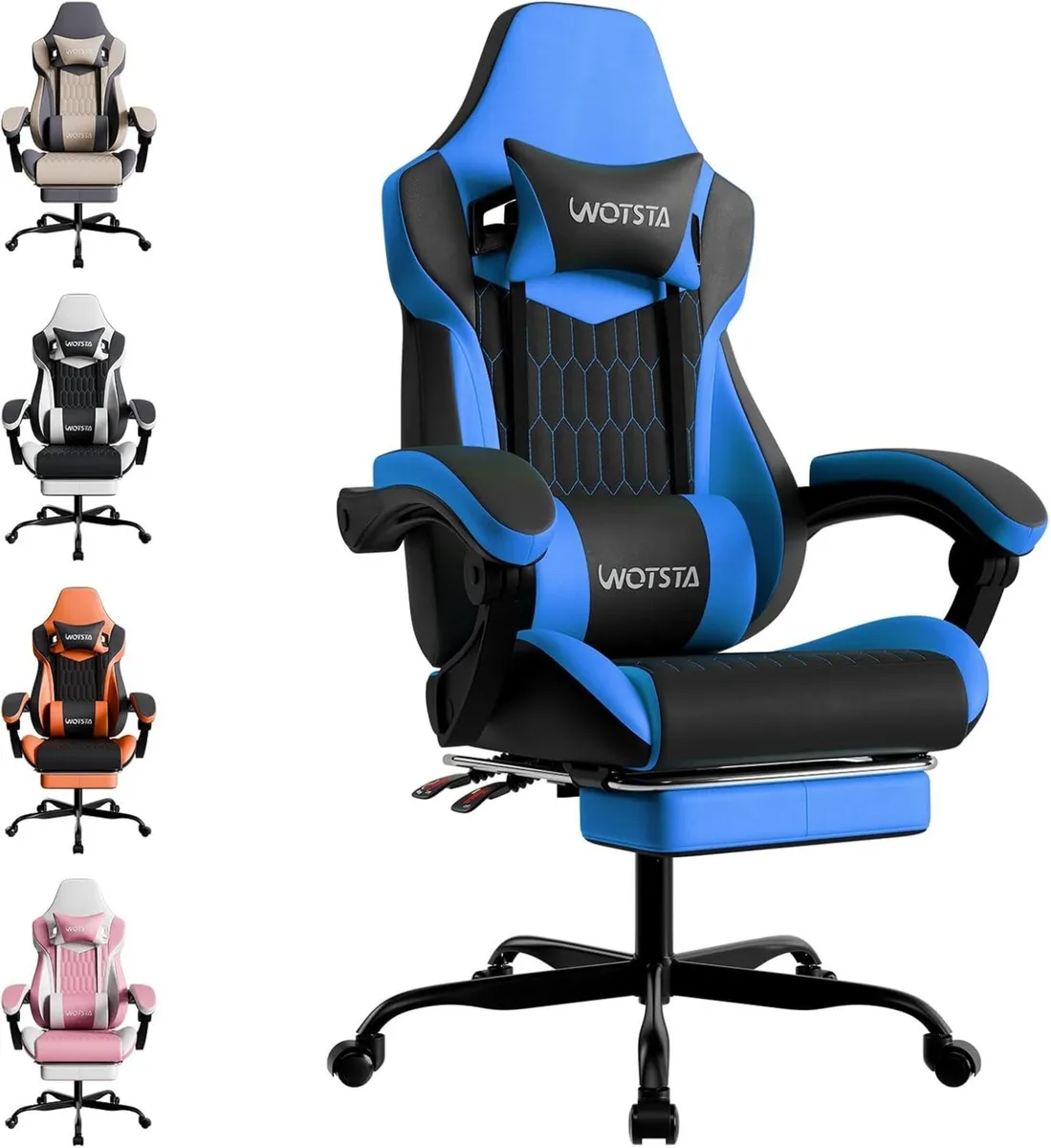 Gaming Chair Ergonomic with Footrest and Lumbar - Image 1