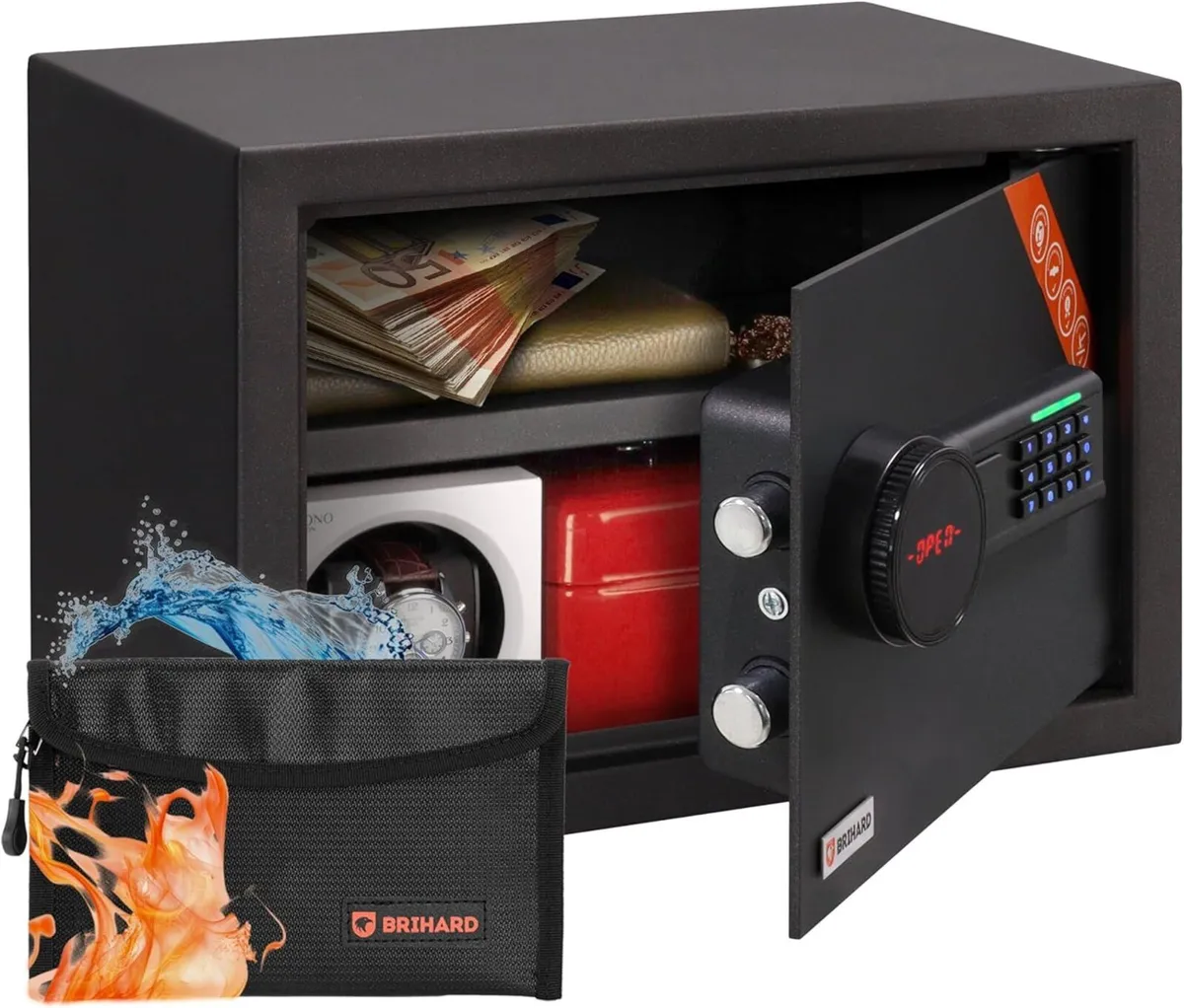 Family Electronic LCD Safe 25x35x25cm with - Image 1