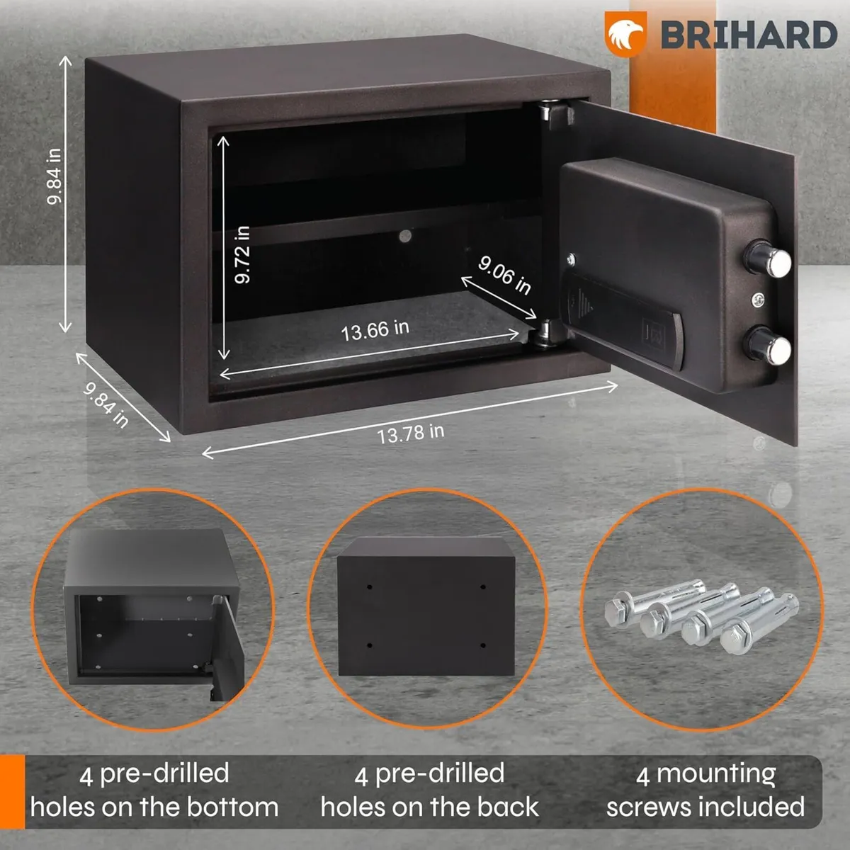Family Electronic LCD Safe 25x35x25cm with - Image 3