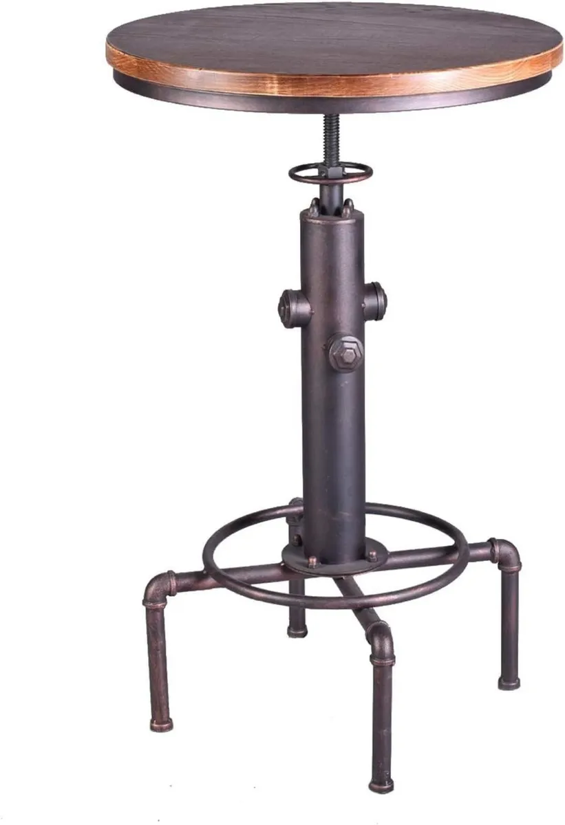 Industrial Bar Table 31.5-41.3 Adjustable Pub - Image 1
