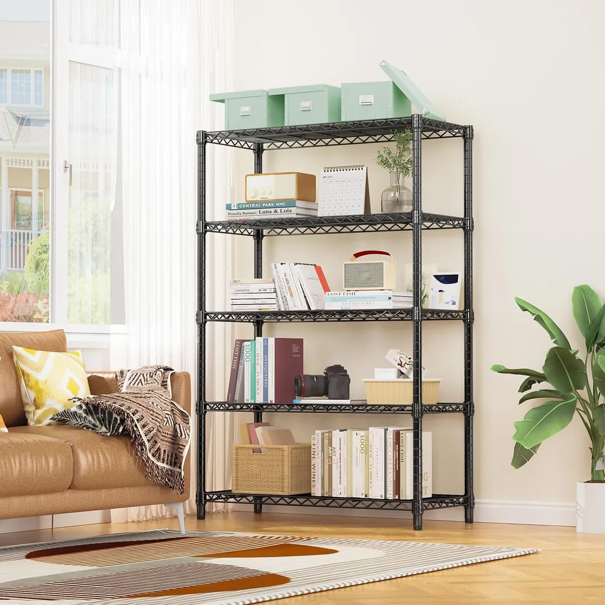 Steel Storage Shelving 5-Tier Utility Unit - Image 2